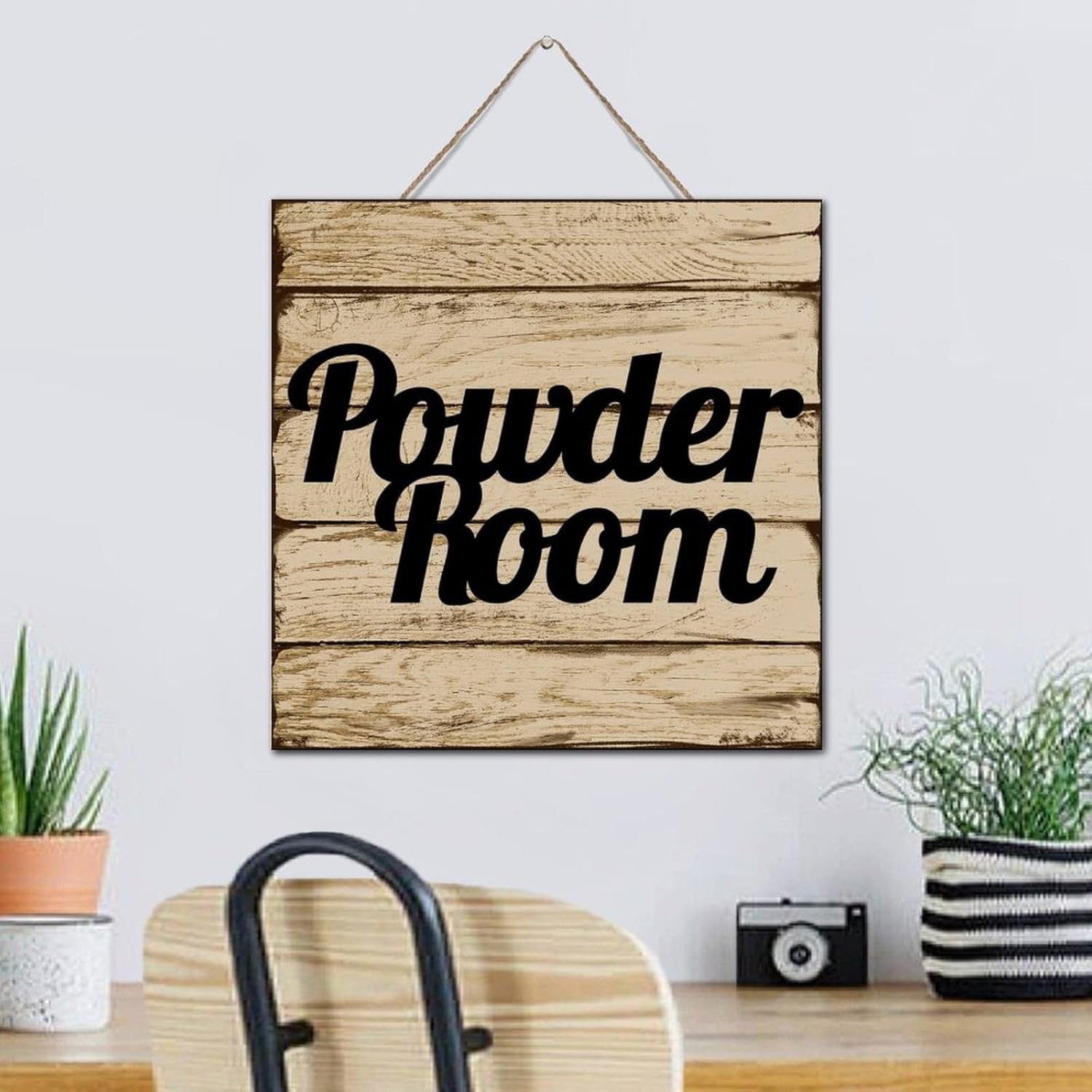 Autravelco 12x12 Inch Wood Wall Decor Sign