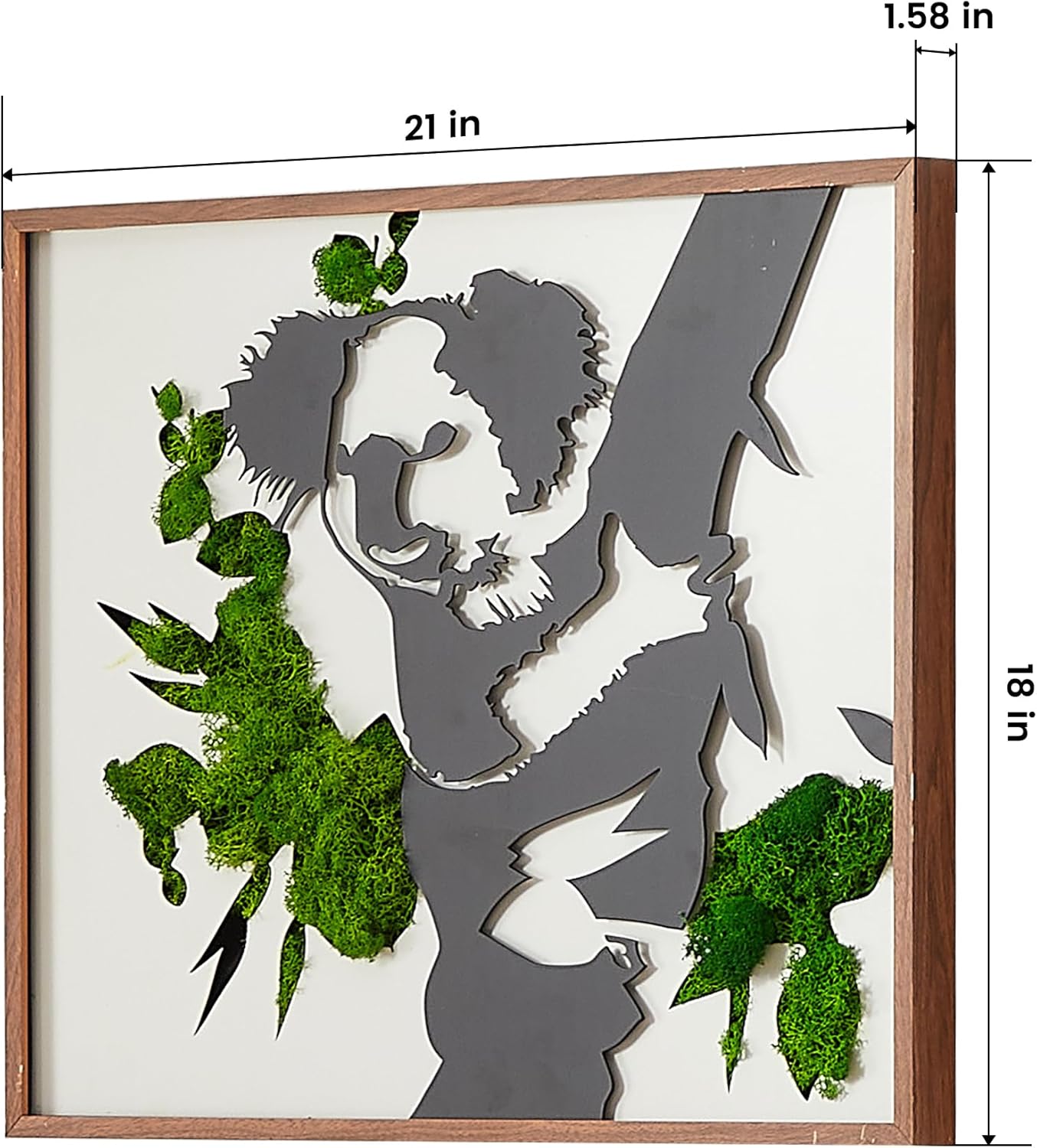 ETICIAN Metal Art Koala Wall Pediment Decor