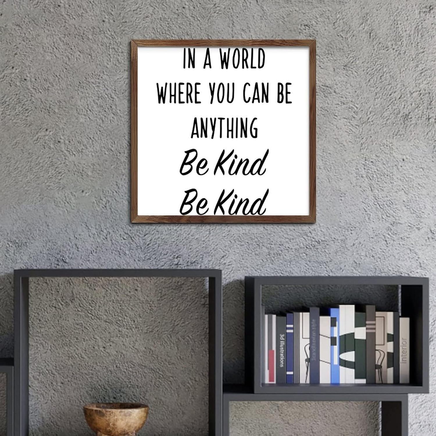 Encouragement Motivational Wooden Wall Sign 12x12in