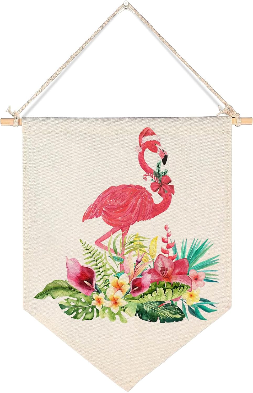 Pink Flamingo Decorative Banner for Indoor Home Use