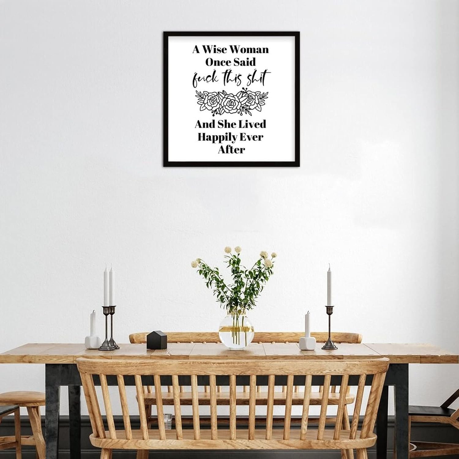 Cocoken A Wise Woman Once Said Sign Wood Framed 12x12