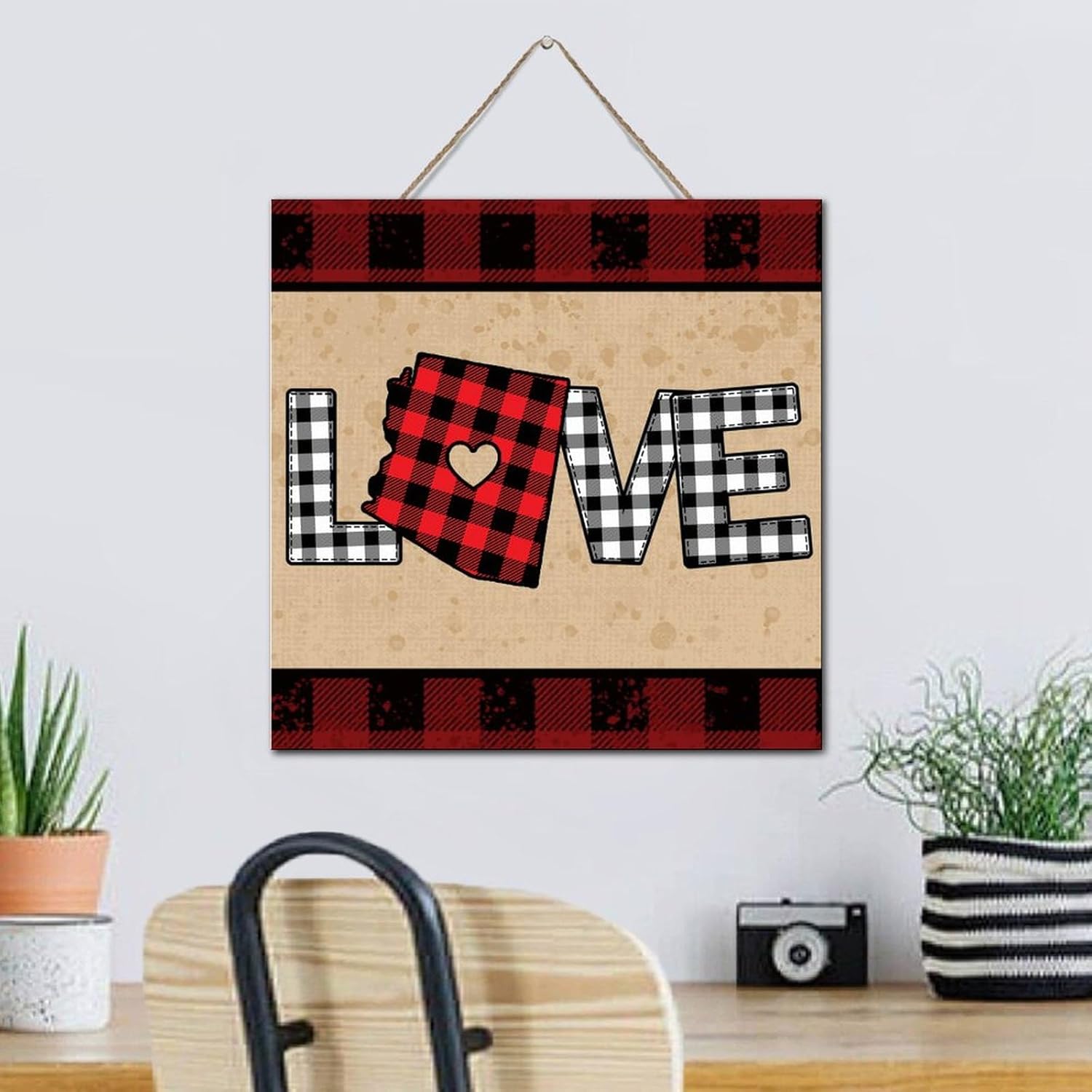 Rustic Wood Pallet Wall Plaque Sign 12x12 Inch