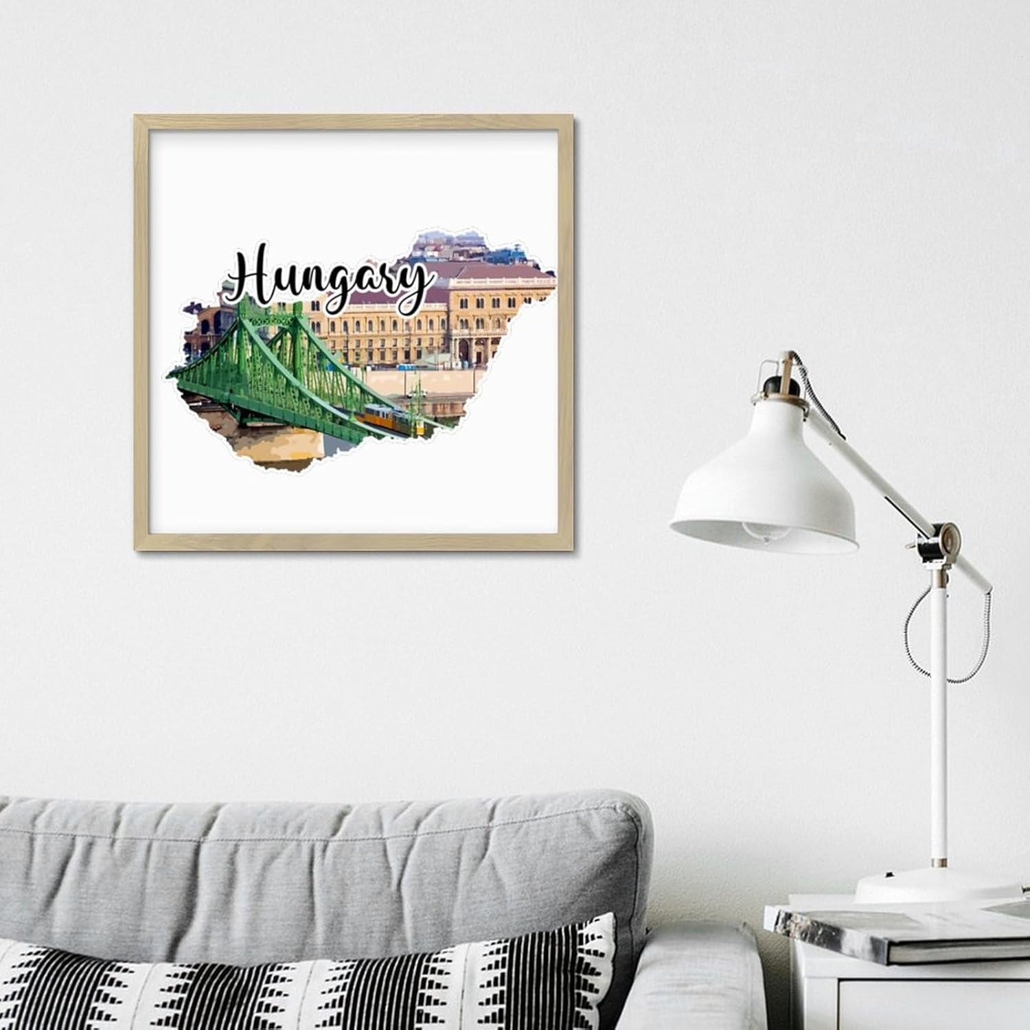 Personalized Framed Wooden Wall Art Sign 12x12in