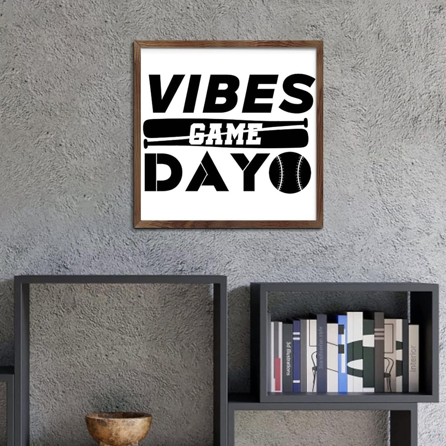 Nintydays Inspirational Wooden Wall Decor Sign 12x12 Inch