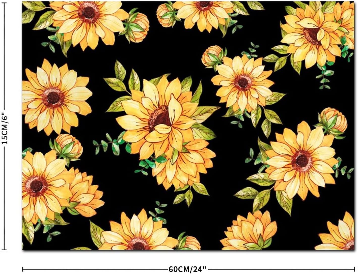 Farm Sunflowers Daisy Wood Sign 18x24in