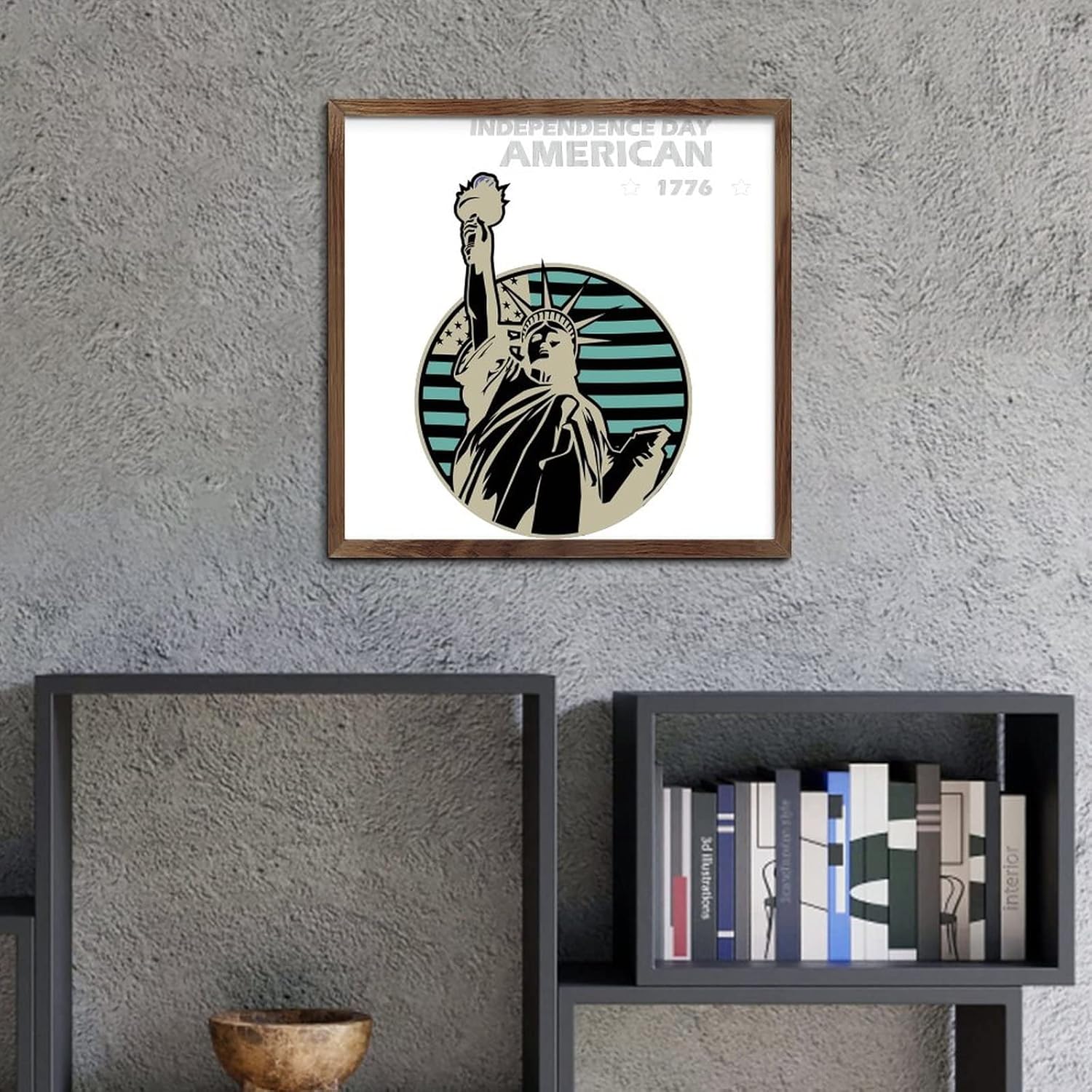 Statue of Liberty 4th of July Wall Decor Sign