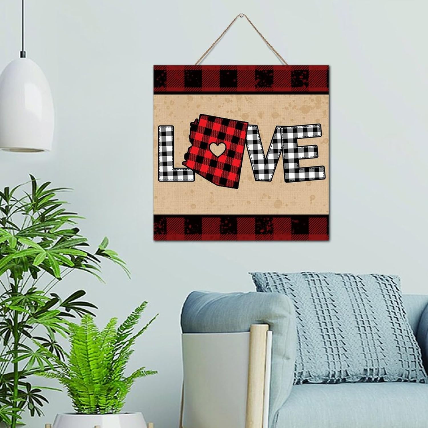 Rustic Wood Pallet Wall Plaque Sign 12x12 Inch