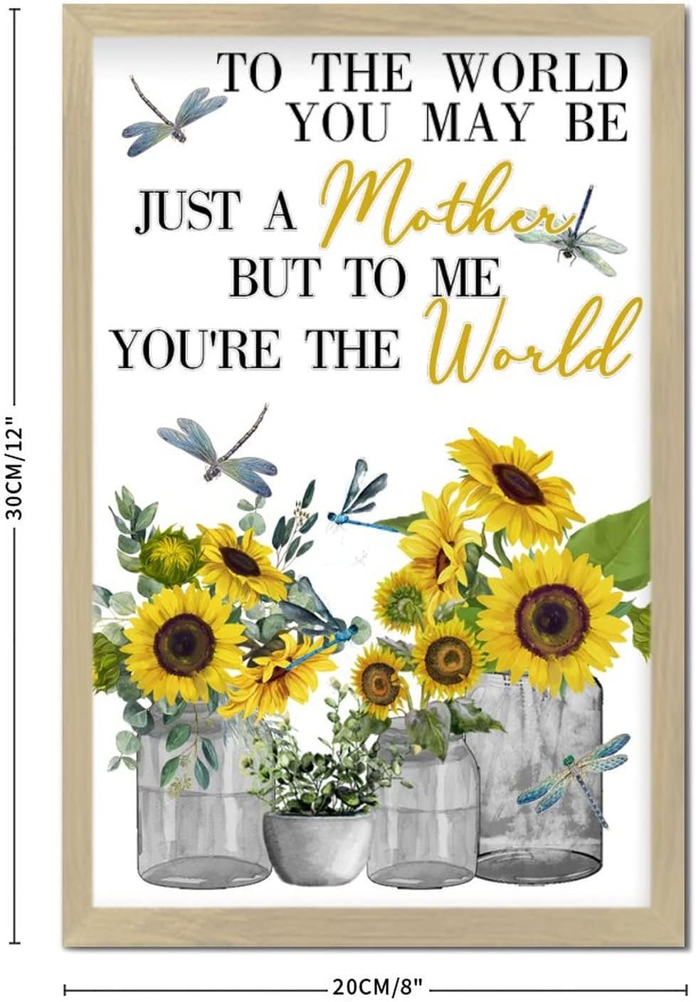Sunflower Decorative Wood Sign for Bedroom and Nursery