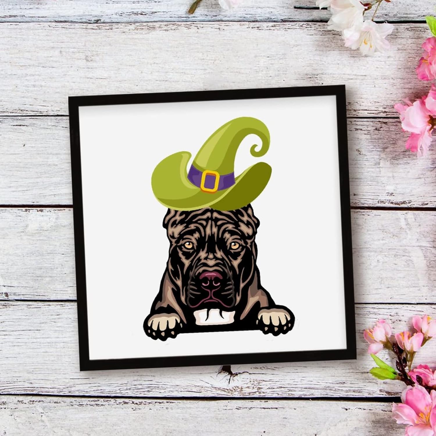Framed Wood Sign Halloween Decor 12x12