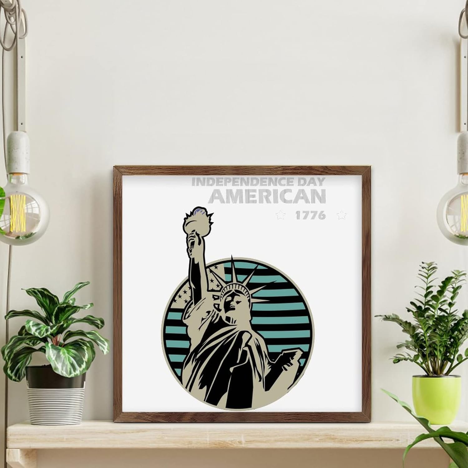 Statue of Liberty 4th of July Wall Decor Sign