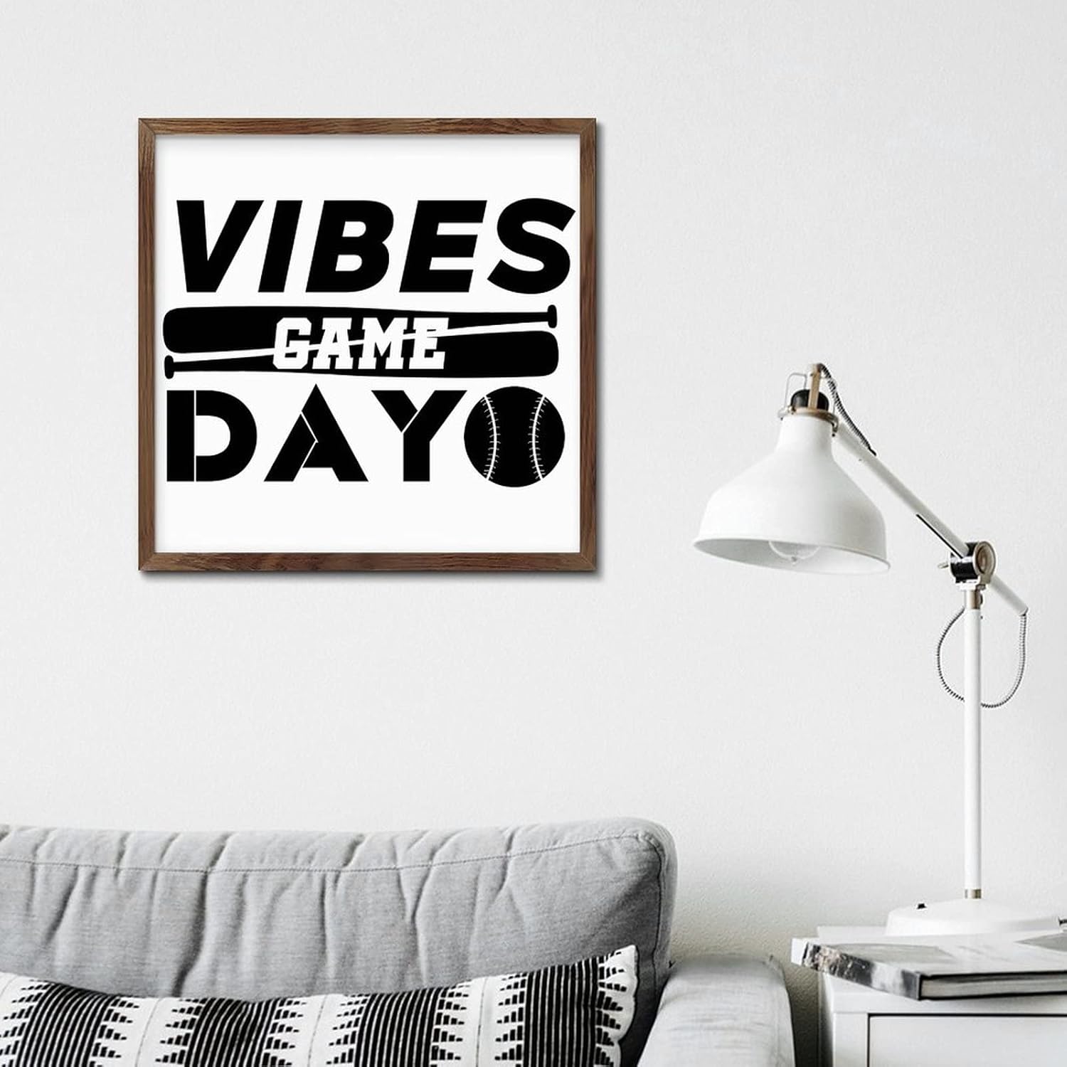 Nintydays Inspirational Wooden Wall Decor Sign 12x12 Inch