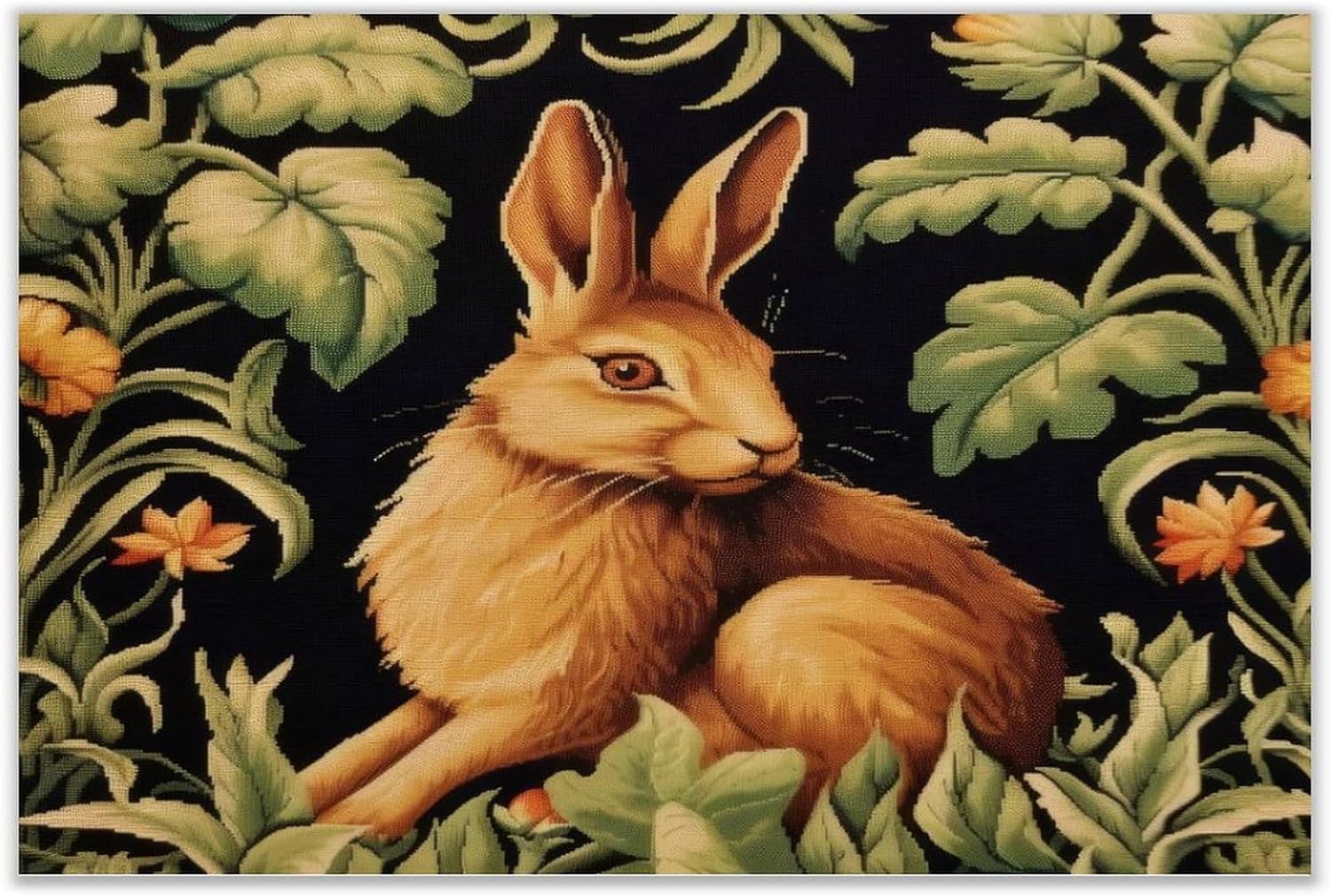 Rabbit Forest Hares Wood Pallet Wall Art Decor Sign