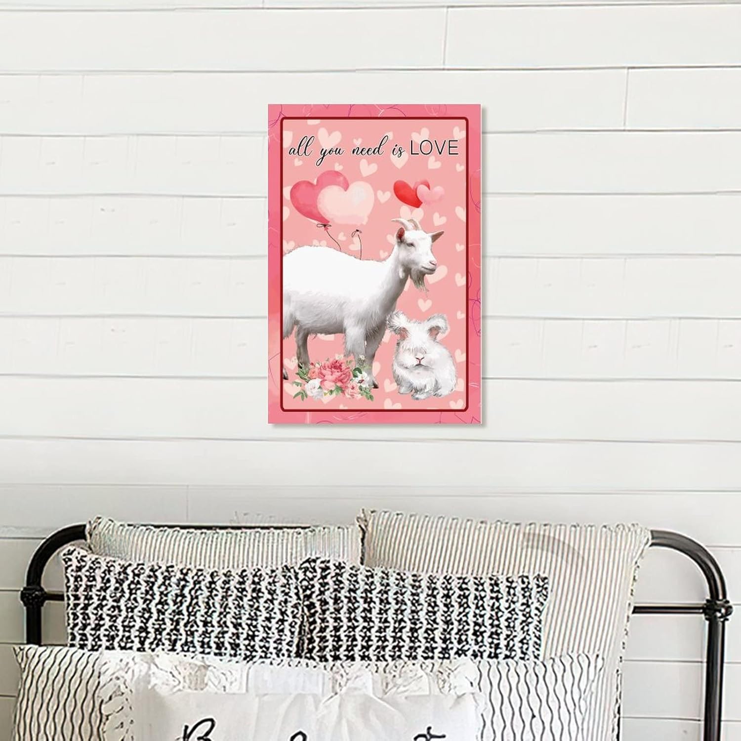 Wodevor Valentines Day Wooden Wall Sign 8x12in All You Need is Love