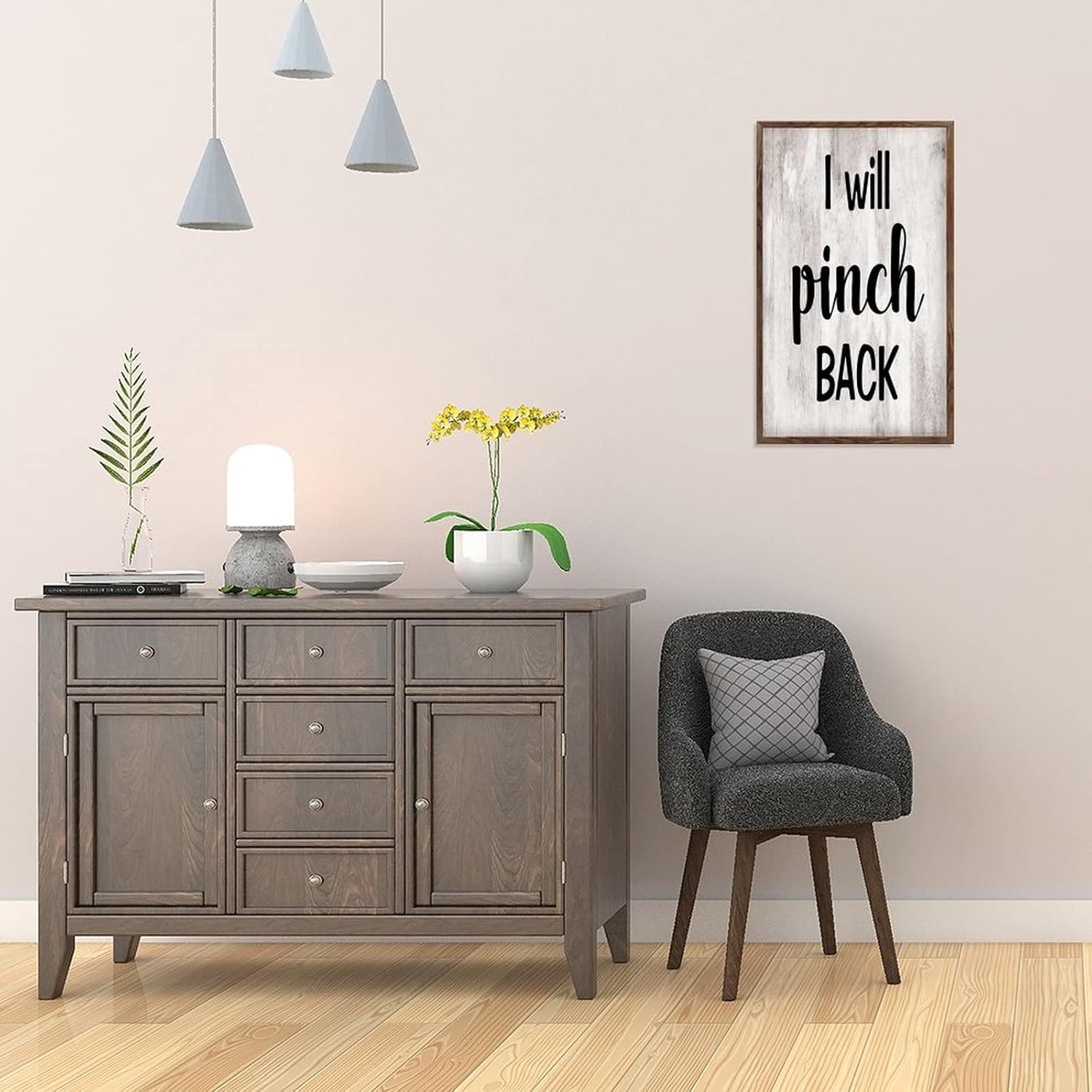 Wooden Motivational Sign Farmhouse Wall Decor 13x21