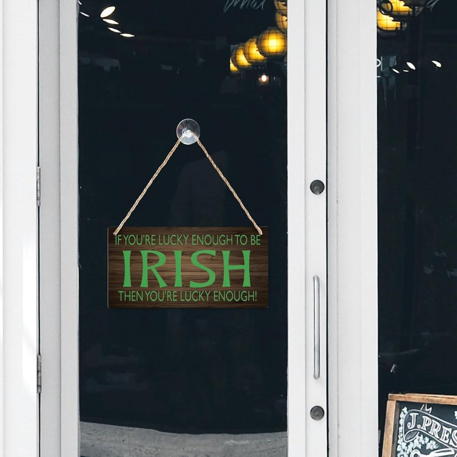 Penzedu Irish Luck Wooden Wall Sign 12x6