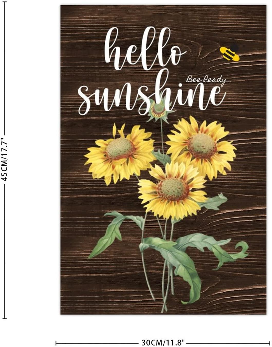 Hello Sunshine Sunflower Wall Art Sign for Dad