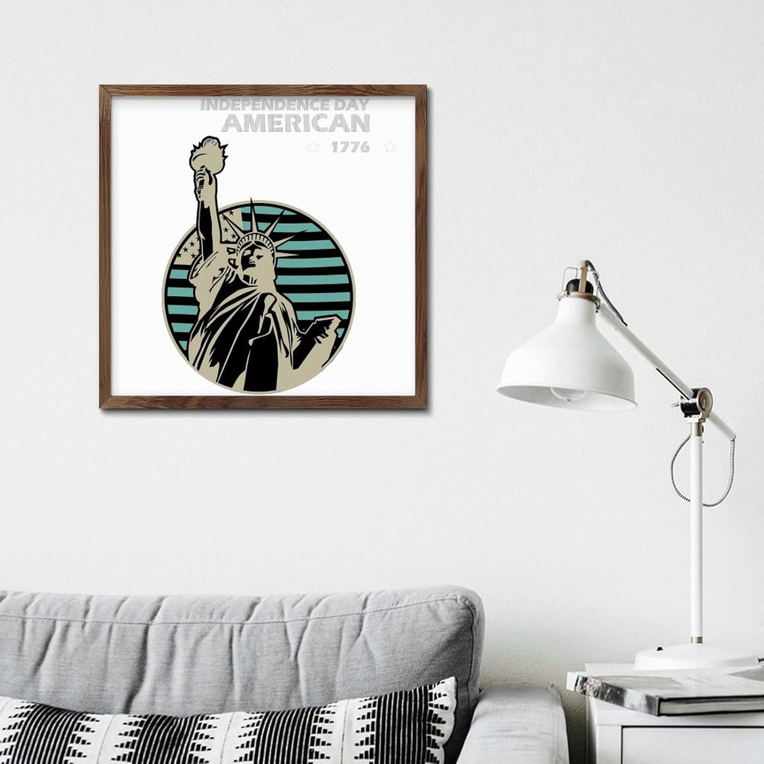 Statue of Liberty 4th of July Wall Decor Sign