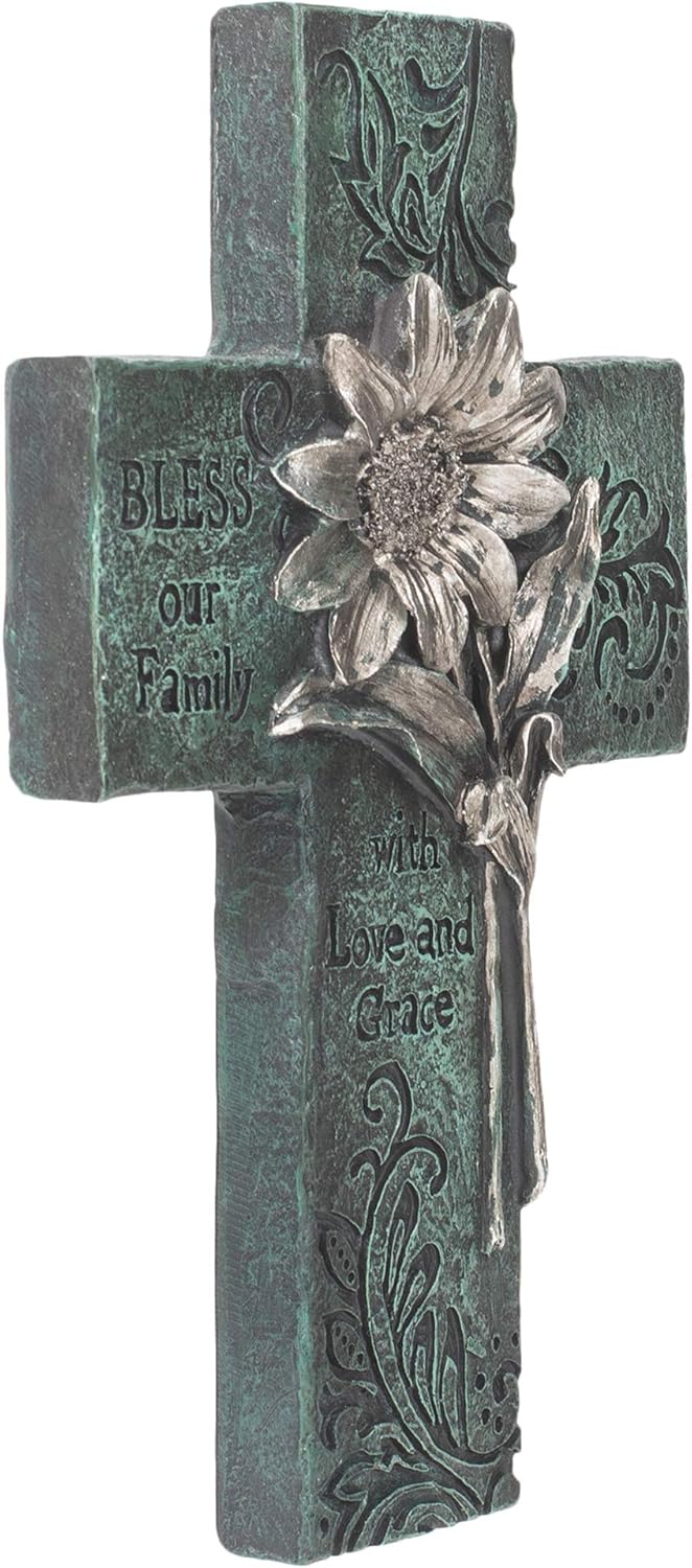 Dicksons Bless Our Family Wall Cross 10 Inch Decorative