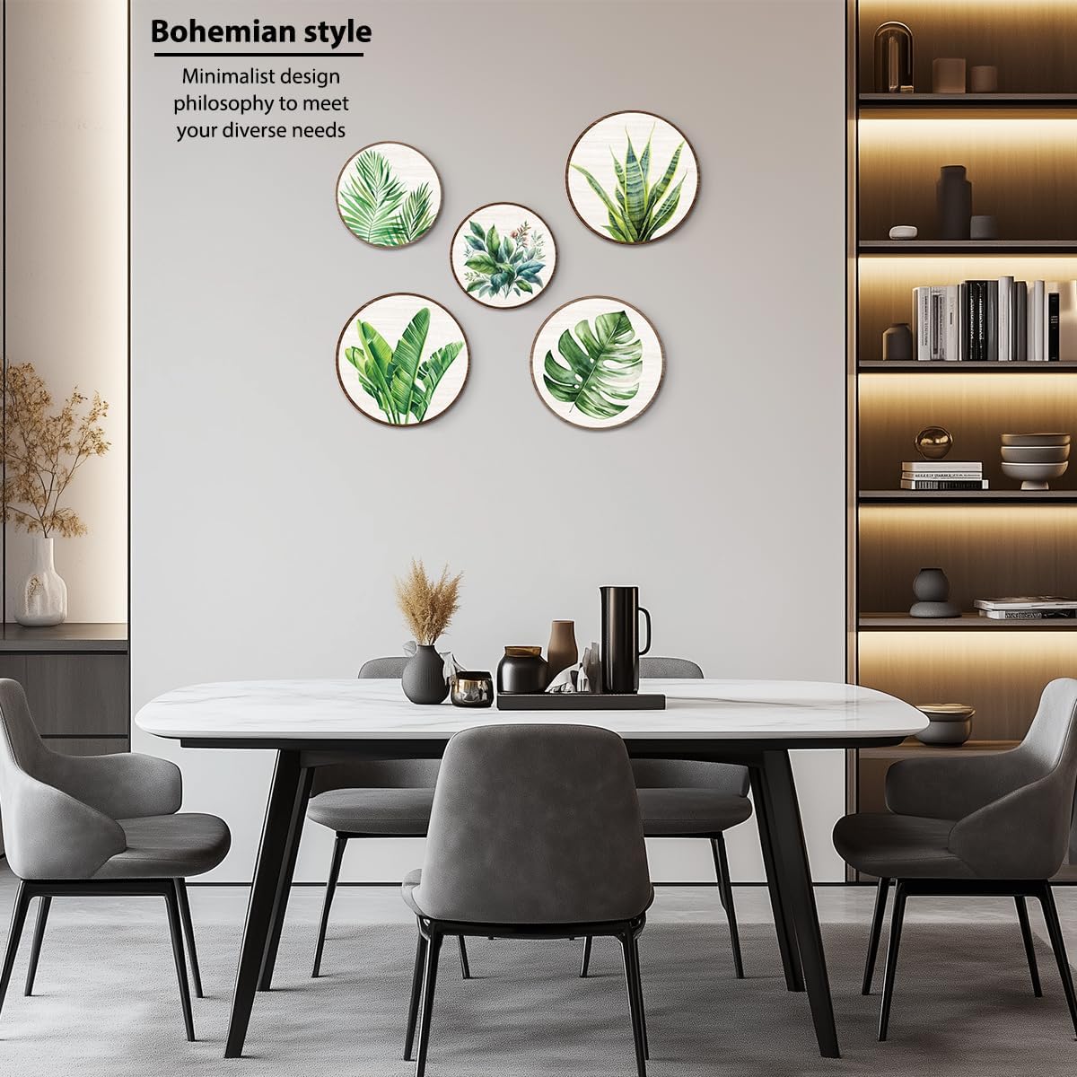 CSHVJ 5 Piece Botanical Wall Art Decor