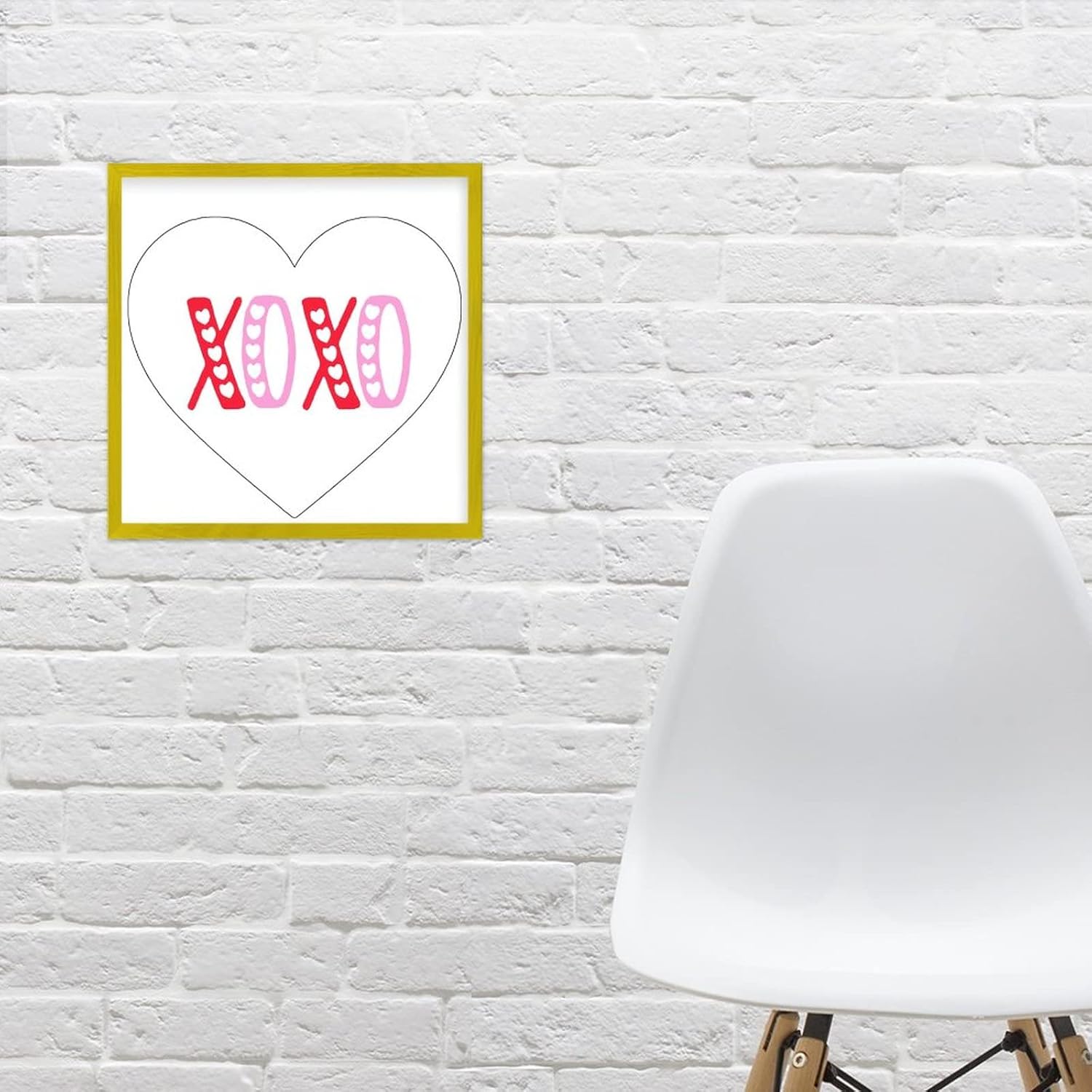 Valentines Day Wood Sign With XOXO Sayings 12x12