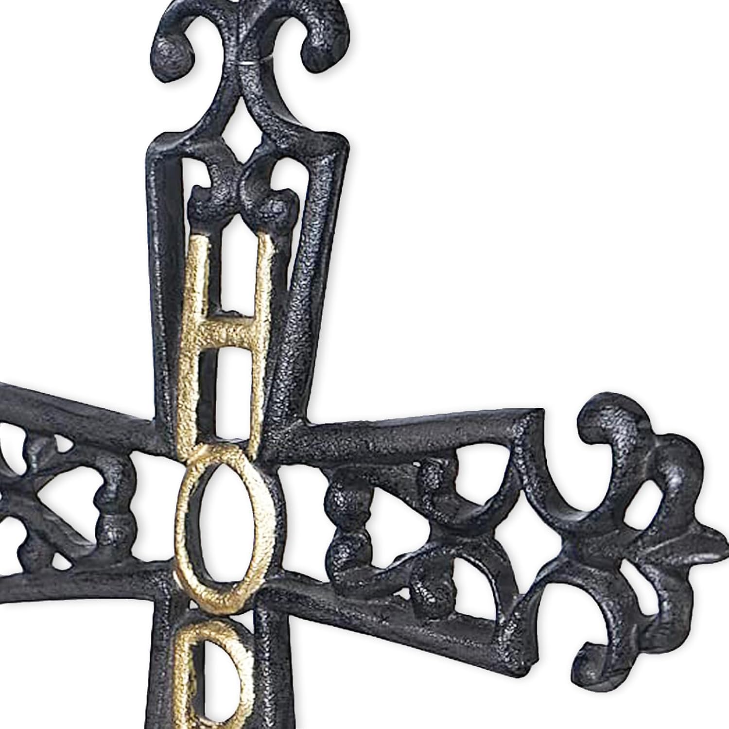 DreamsEden Cast Iron Wall Cross Hope Decor