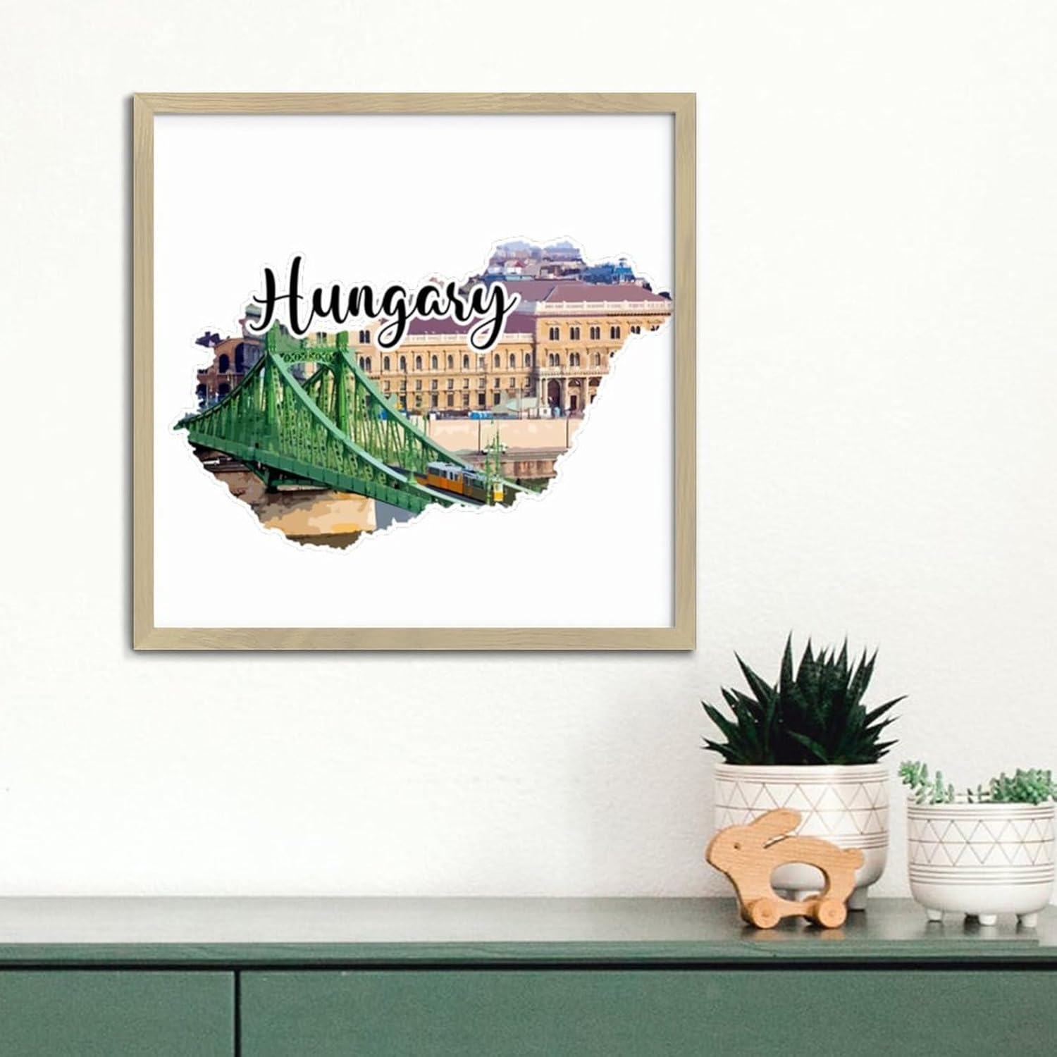 Personalized Framed Wooden Wall Art Sign 12x12in