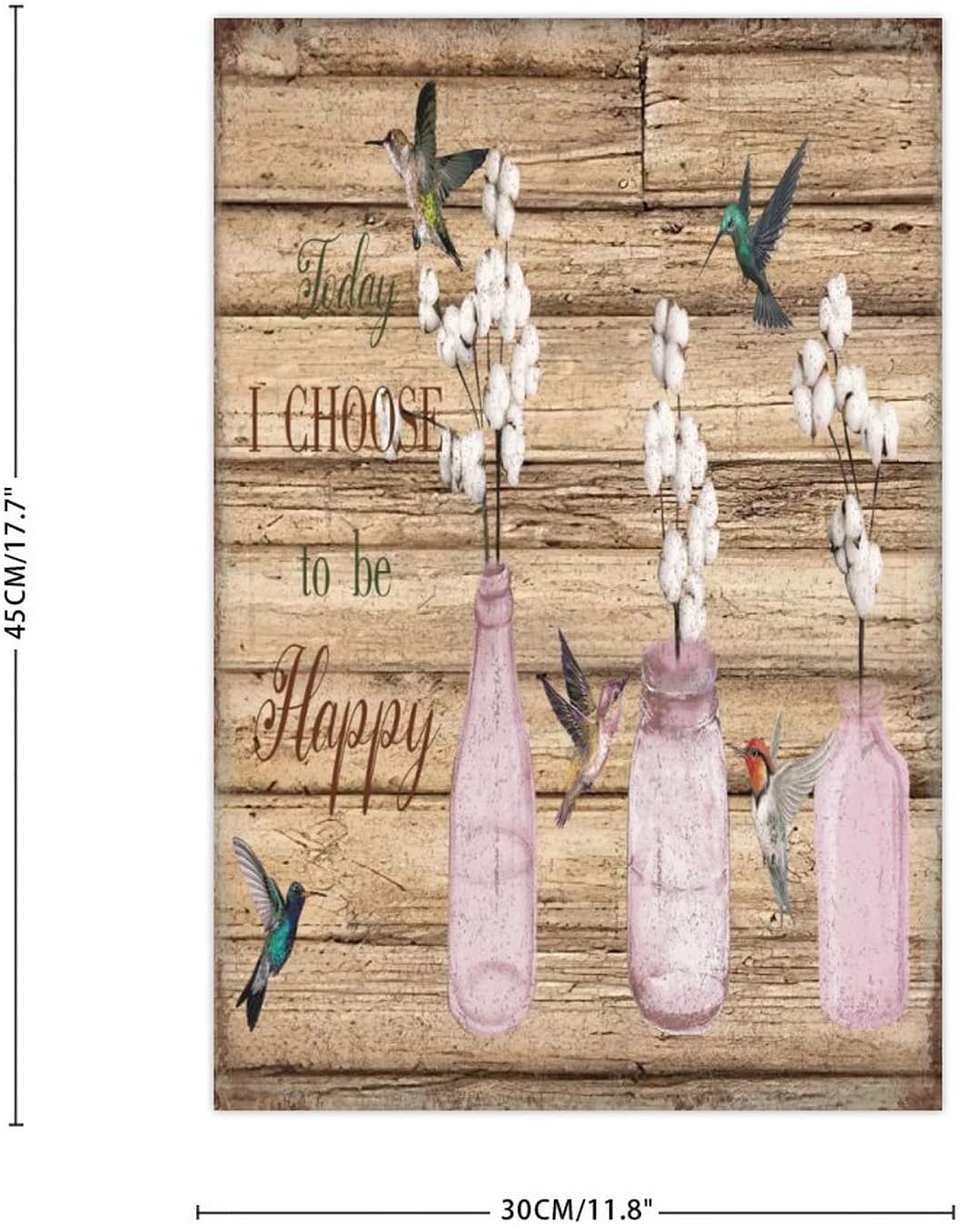 Today I Choose to Be Happy Wall Art Sign 12x18 Inch