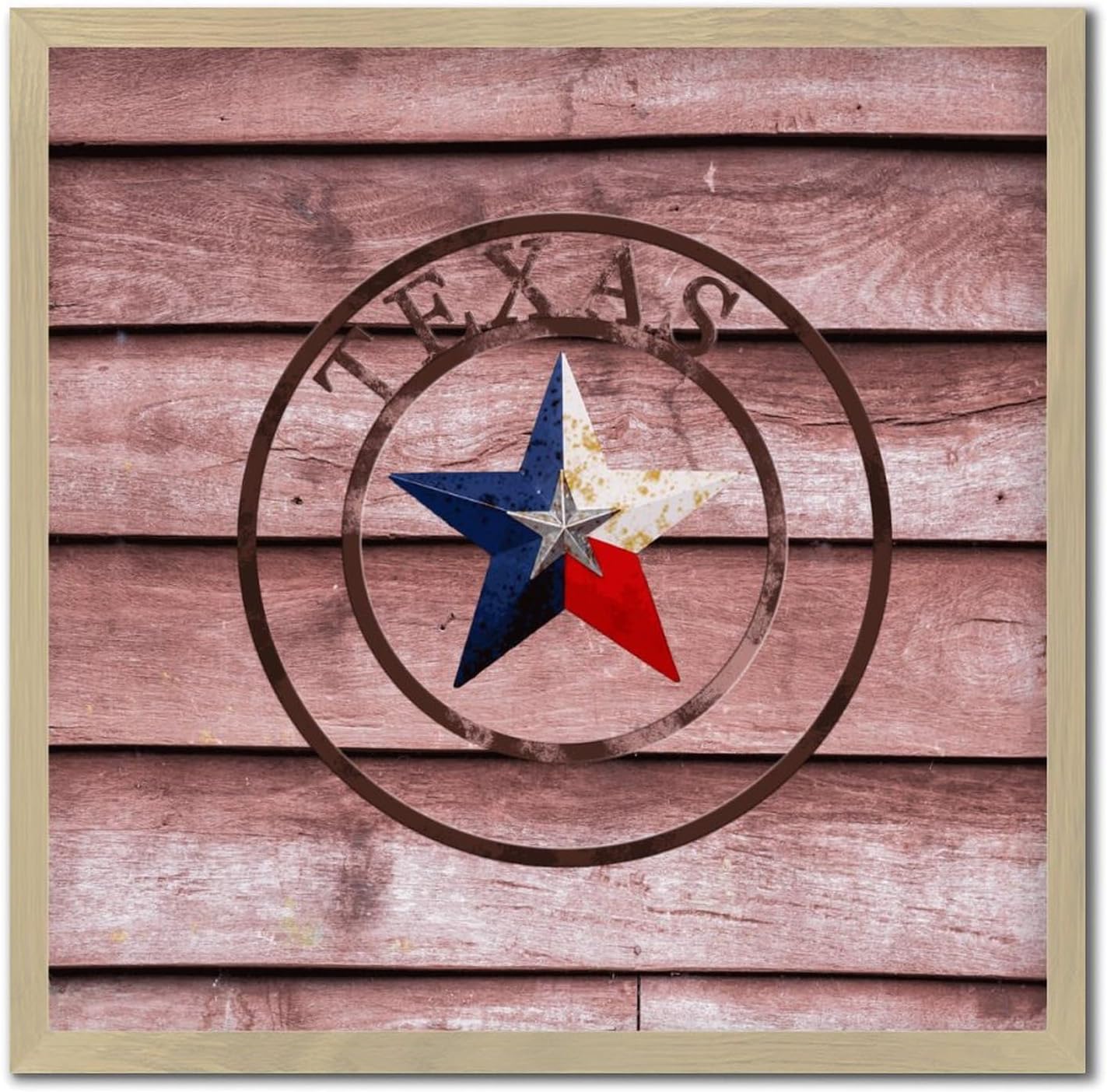 Texas Lone Star Home Map Wooden Wall Decor Sign