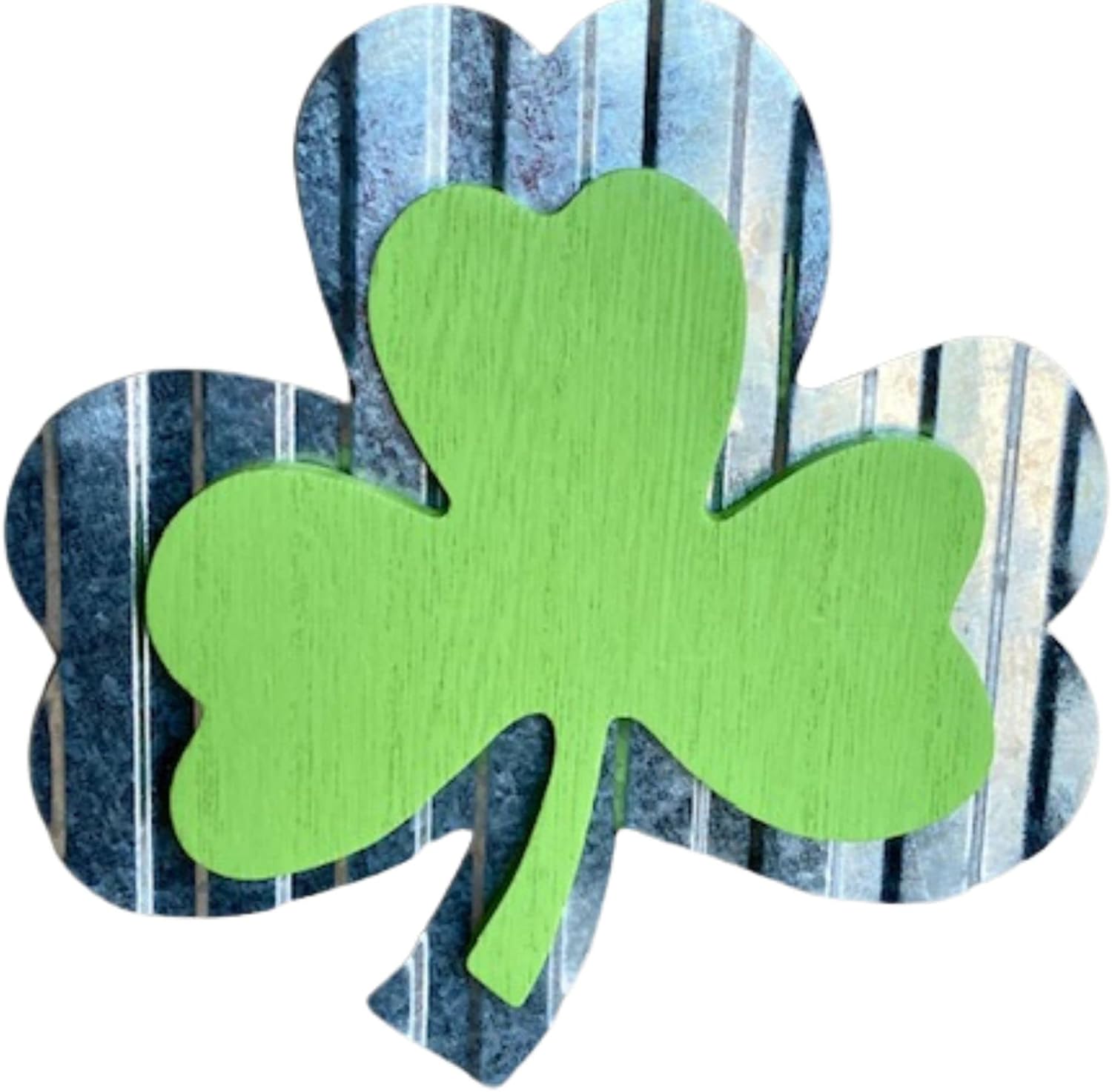 St Patricks Day Shamrock Wall Decor Sign 6x6in