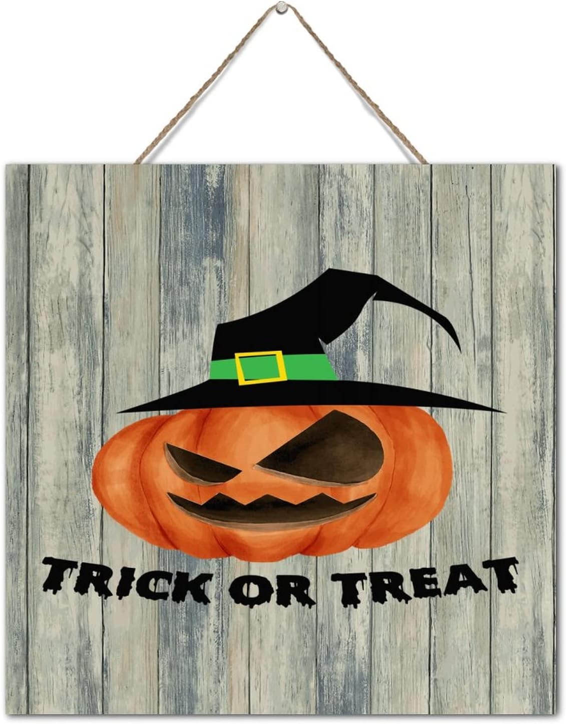 Trick Or Treat Halloween Wooden Wall Sign Decor