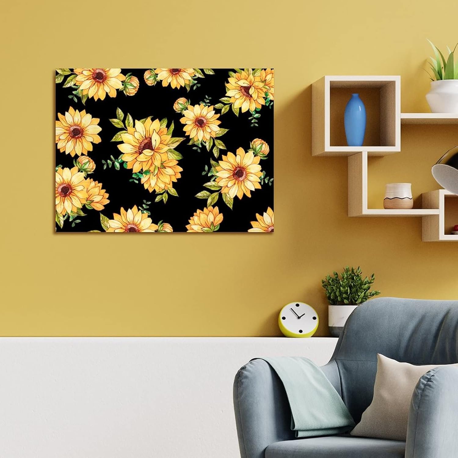 Farm Sunflowers Daisy Wood Sign 18x24in