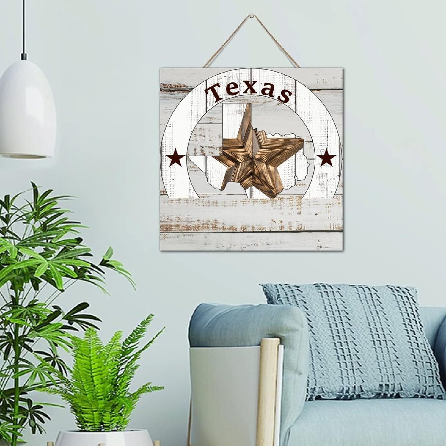 Farmhouse Wood Pallet Wall Plaque Sign Texas Lone Star