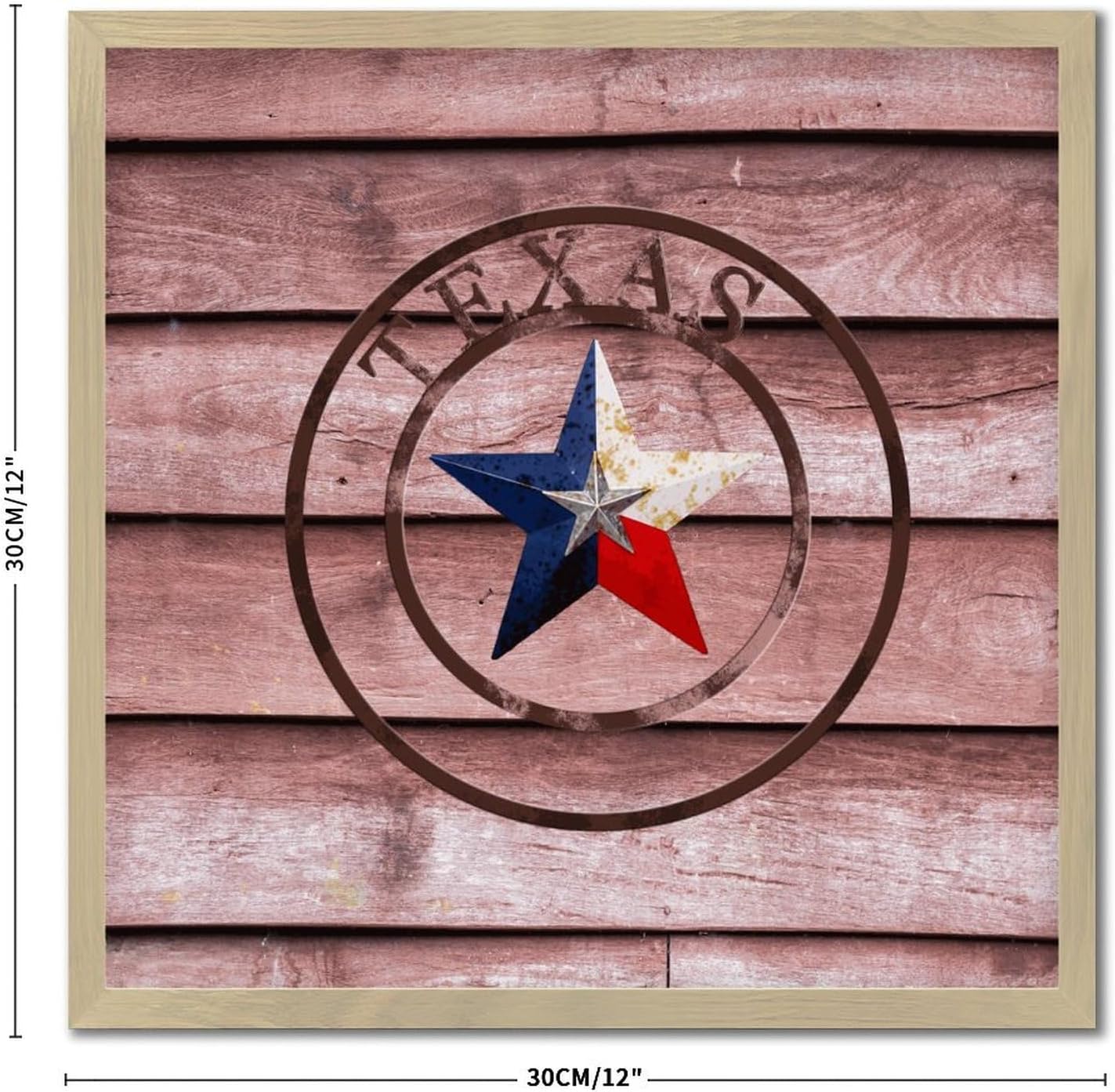 Texas Lone Star Home Map Wooden Wall Decor Sign