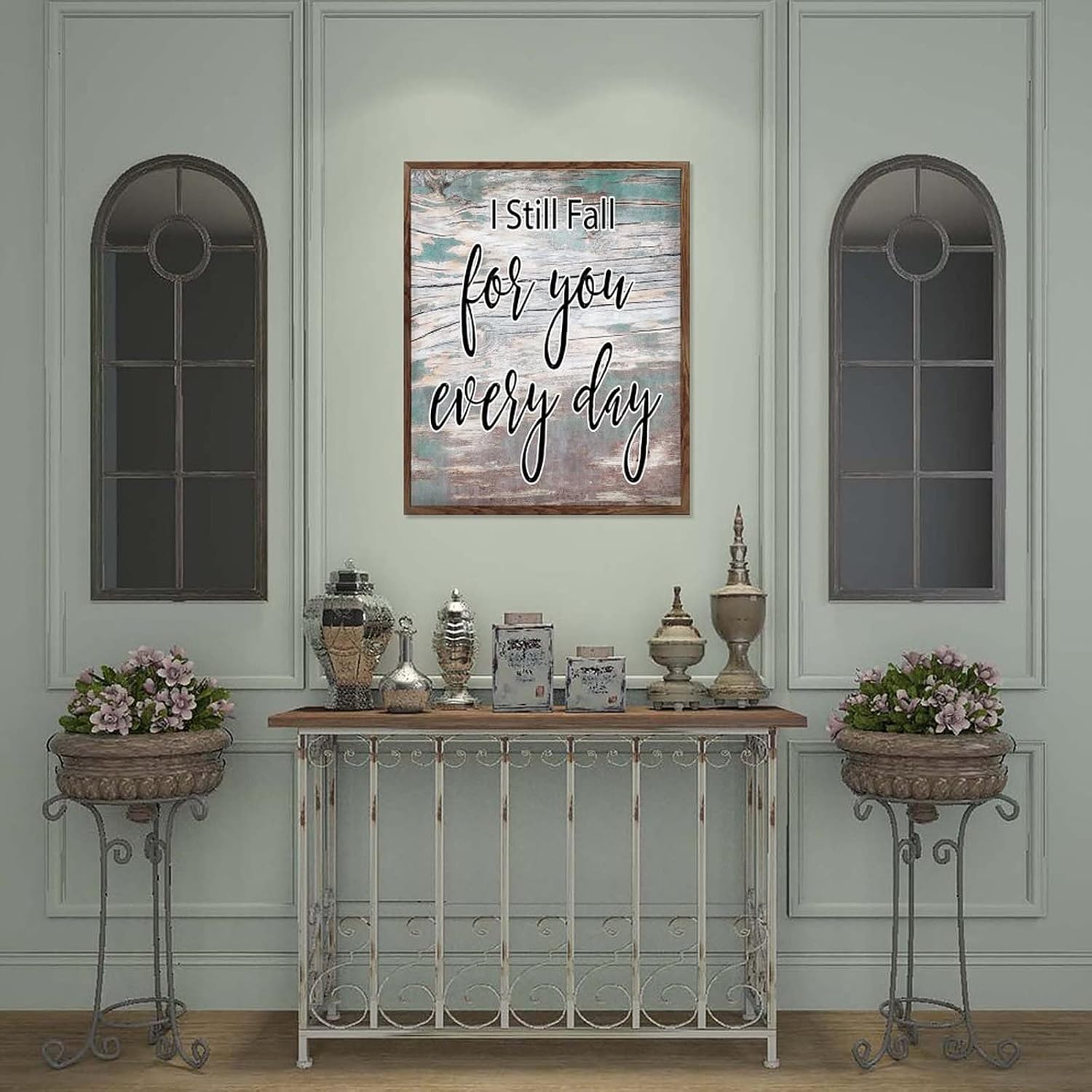 Wood Plaque Sign Inspirational Quote Retro 16x20 Wall Decor
