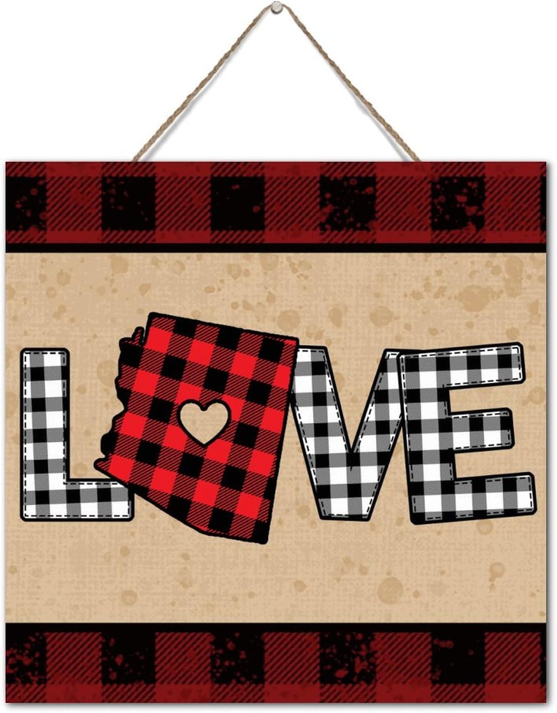 Rustic Wood Pallet Wall Plaque Sign 12x12 Inch