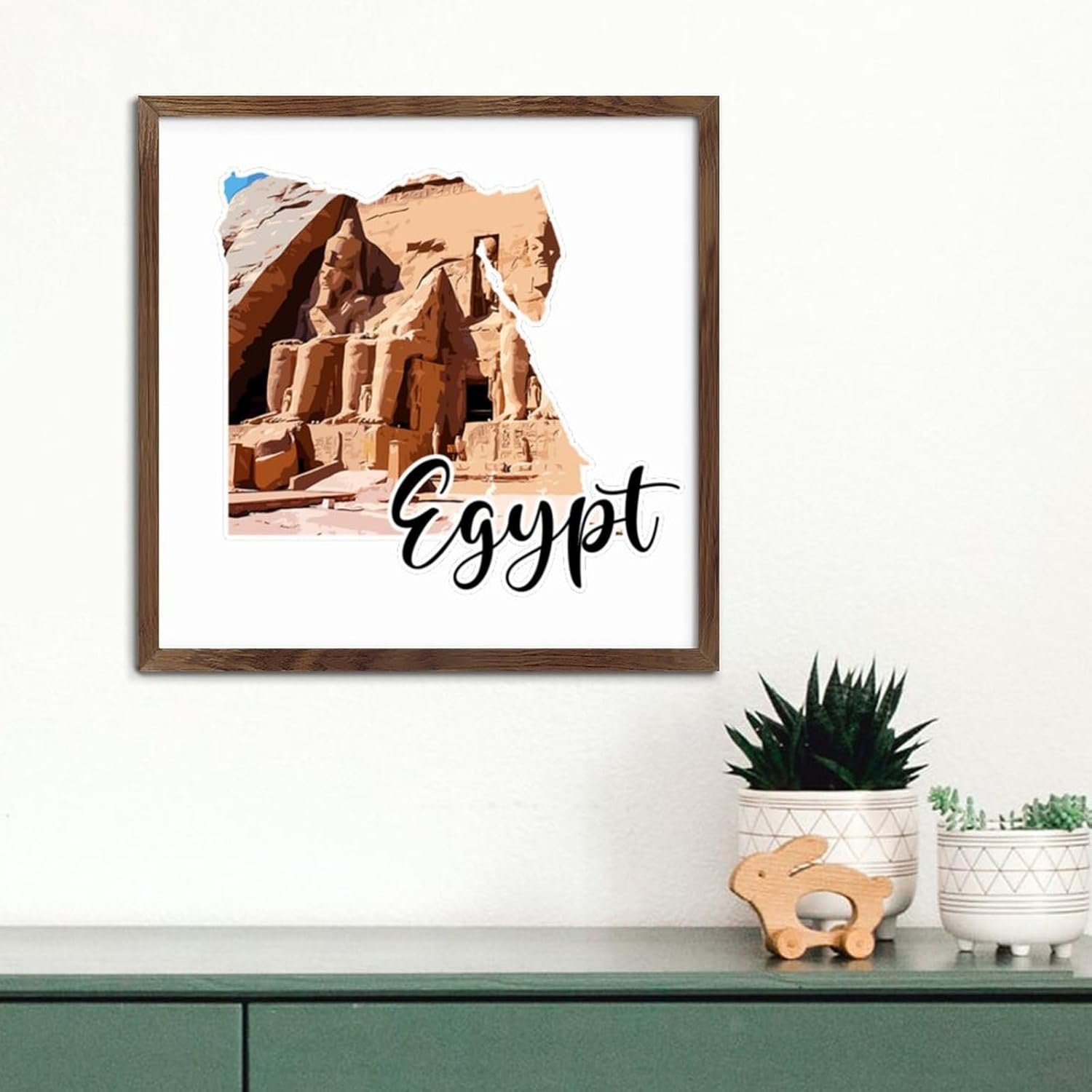 Wood Framed Sign 12x12in for Home Room Decor