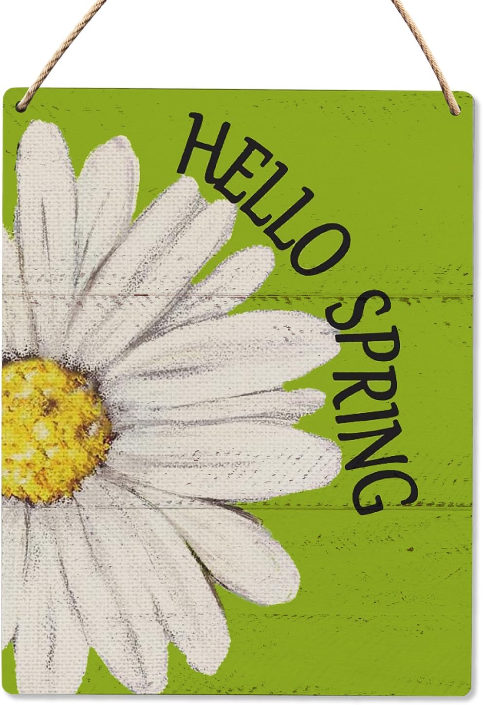 UYIKG Spring Wall Decor Wooden Sign 8x10 Inch