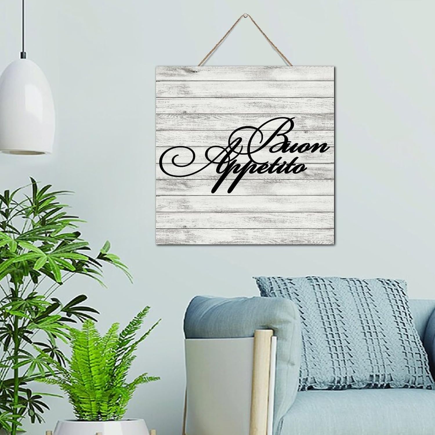 Buon Appetito 12x12 Inch Wood Wall Sign Motivational Decor