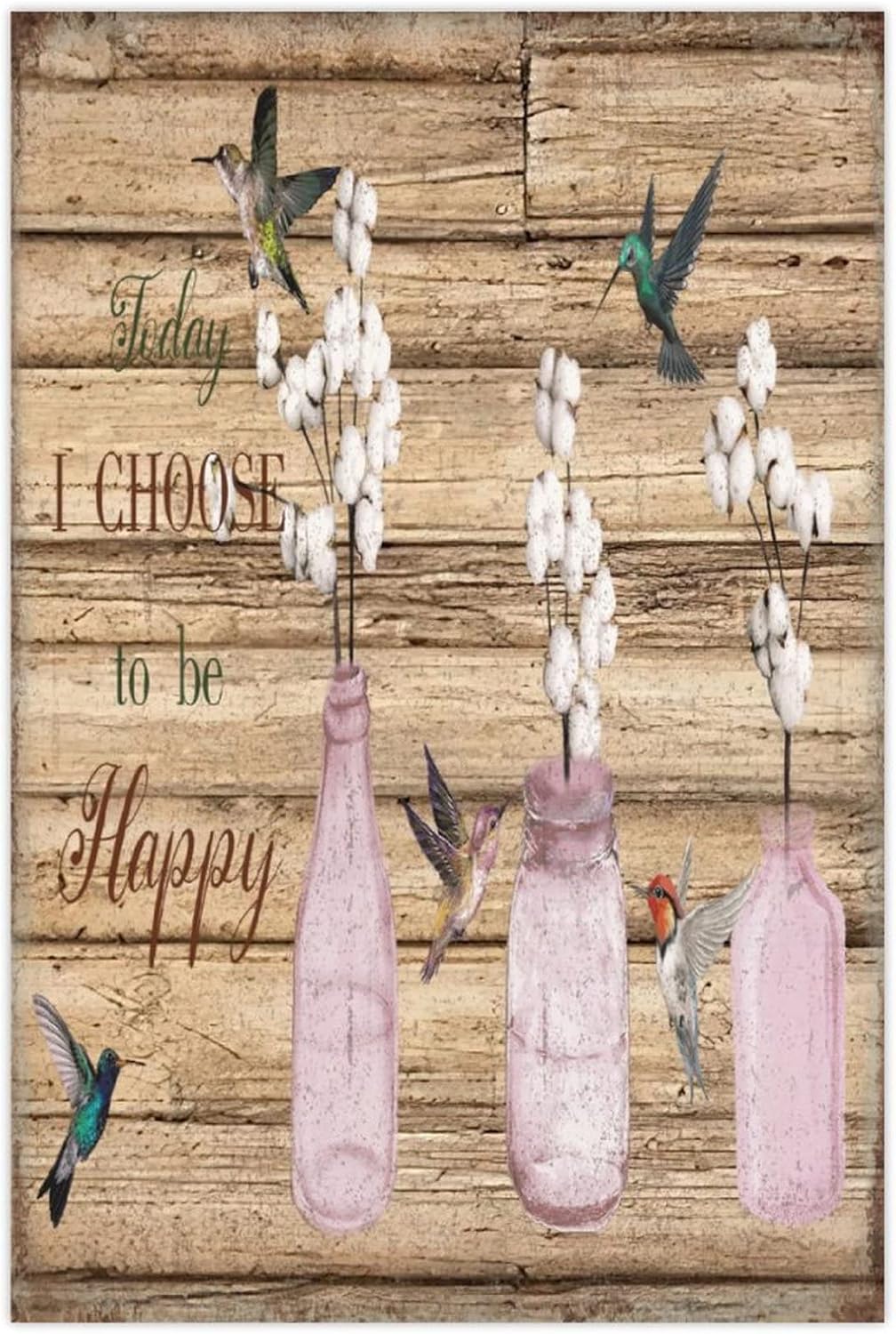 Today I Choose to Be Happy Wall Art Sign 12x18 Inch