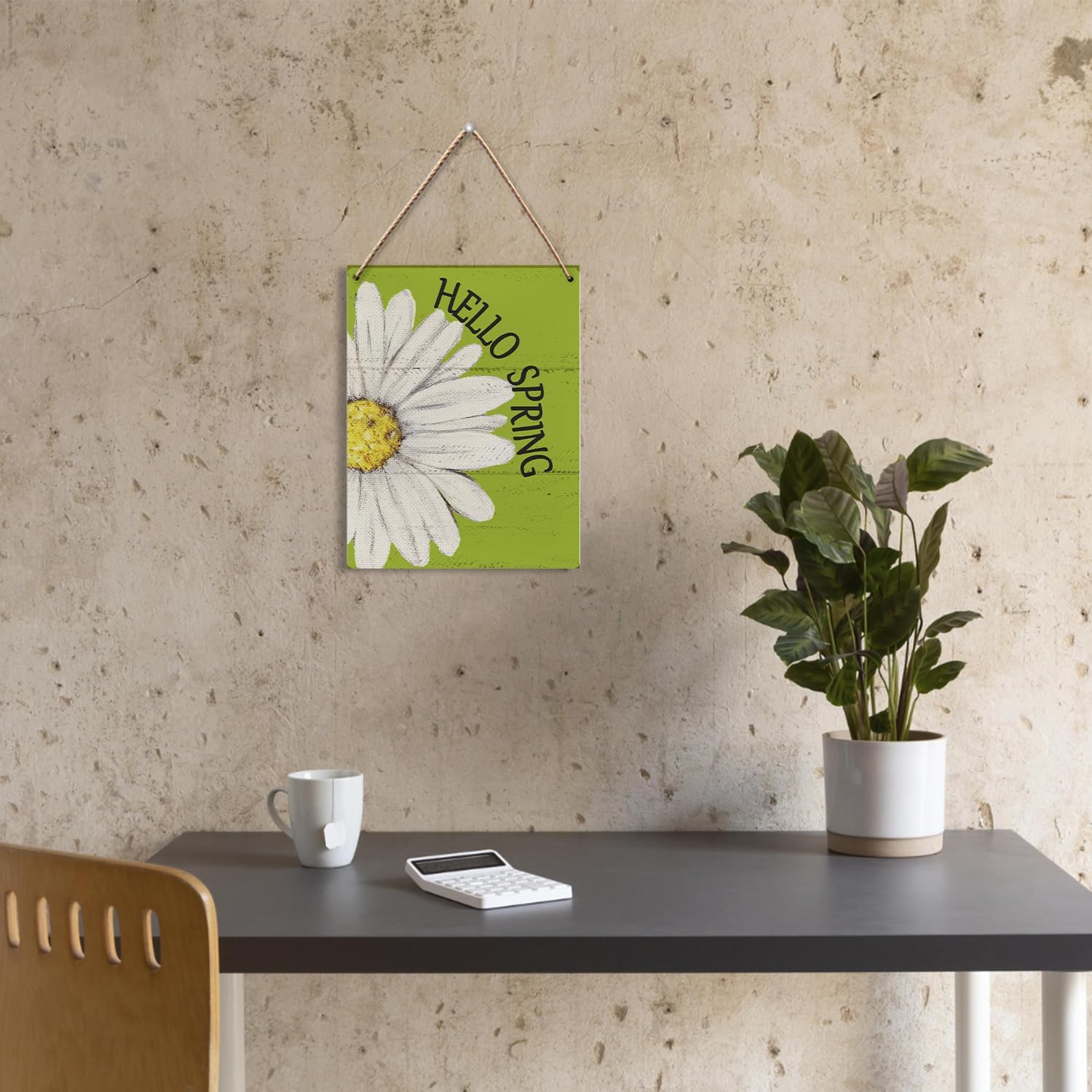 UYIKG Spring Wall Decor Wooden Sign 8x10 Inch