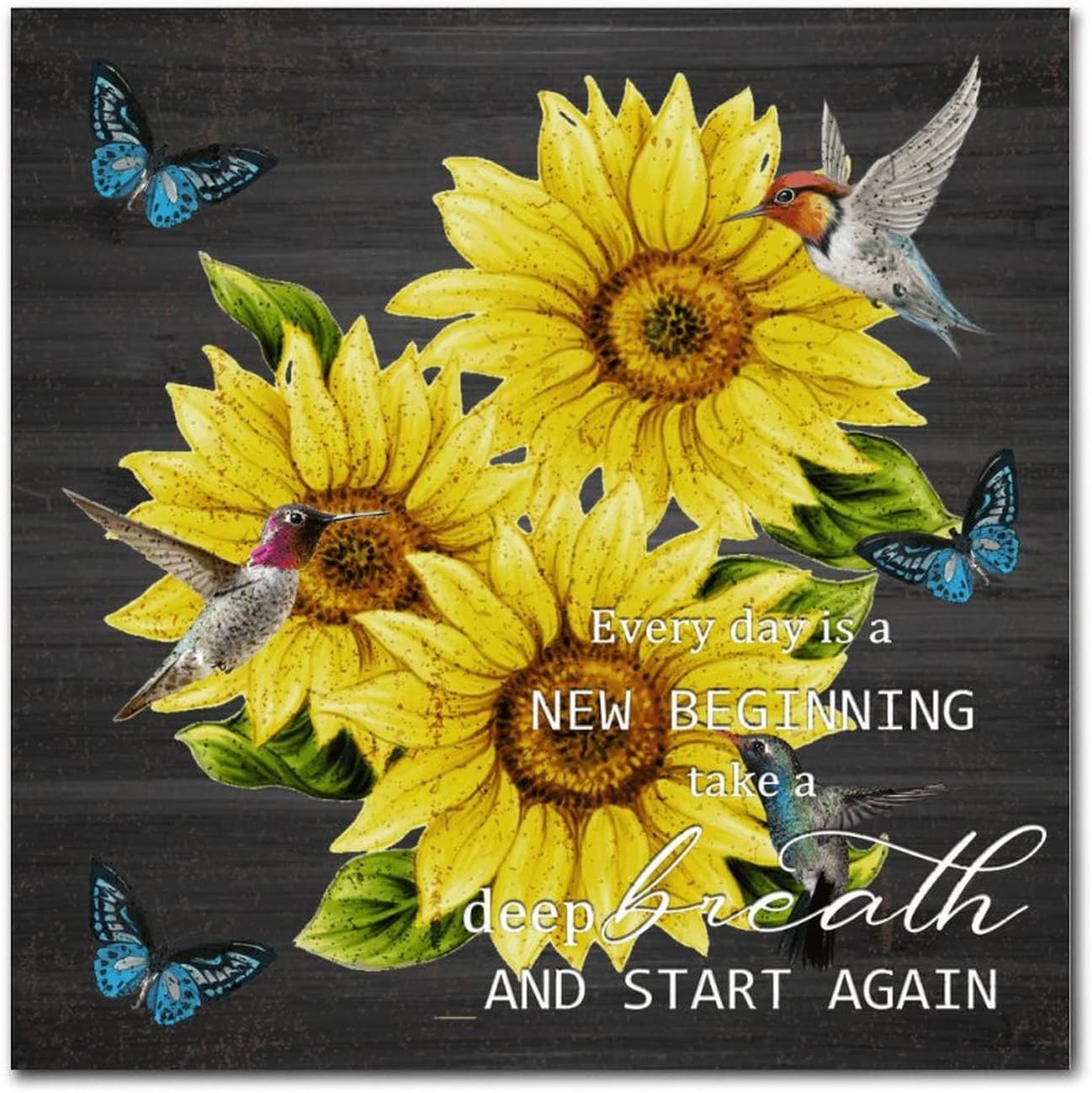 Inspirational Wood Sign Every Day Is A New Beginning
