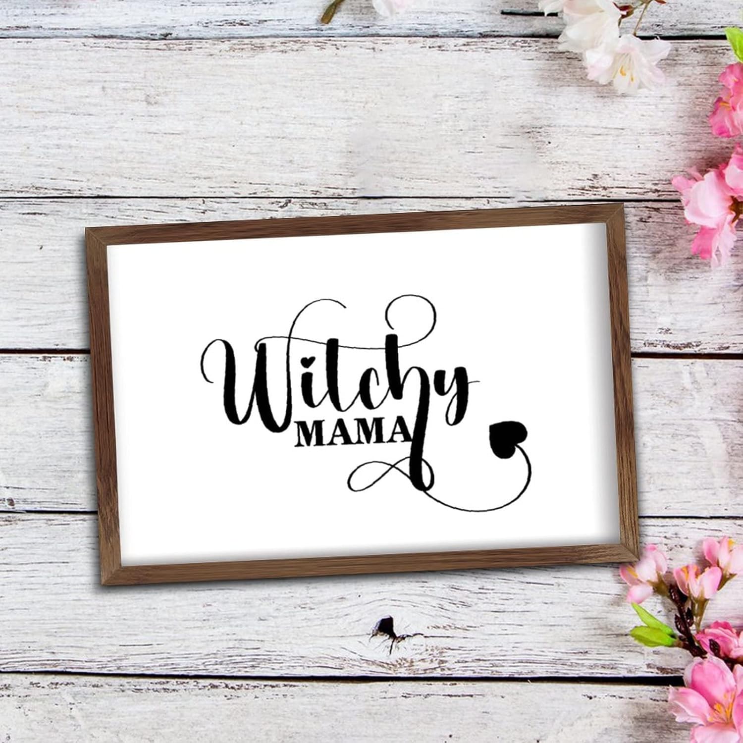 Christmas Farmhouse Decor Witchy Mama Wall Sign 8x12