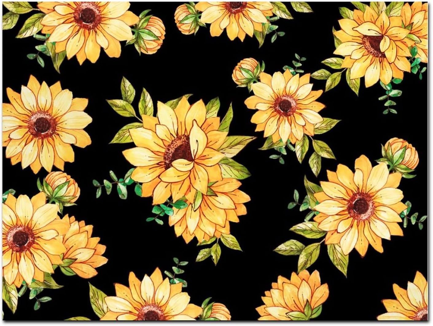 Farm Sunflowers Daisy Wood Sign 18x24in