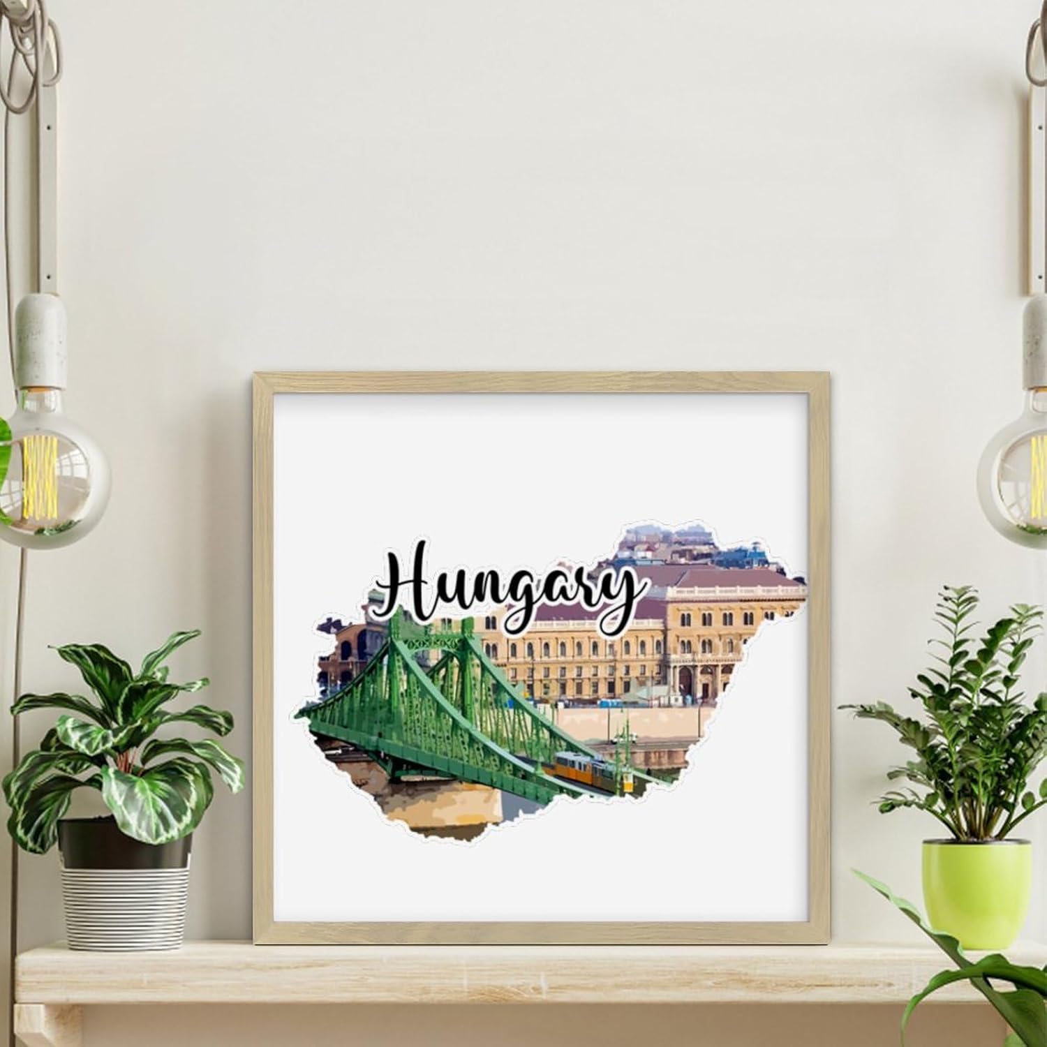 Personalized Framed Wooden Wall Art Sign 12x12in
