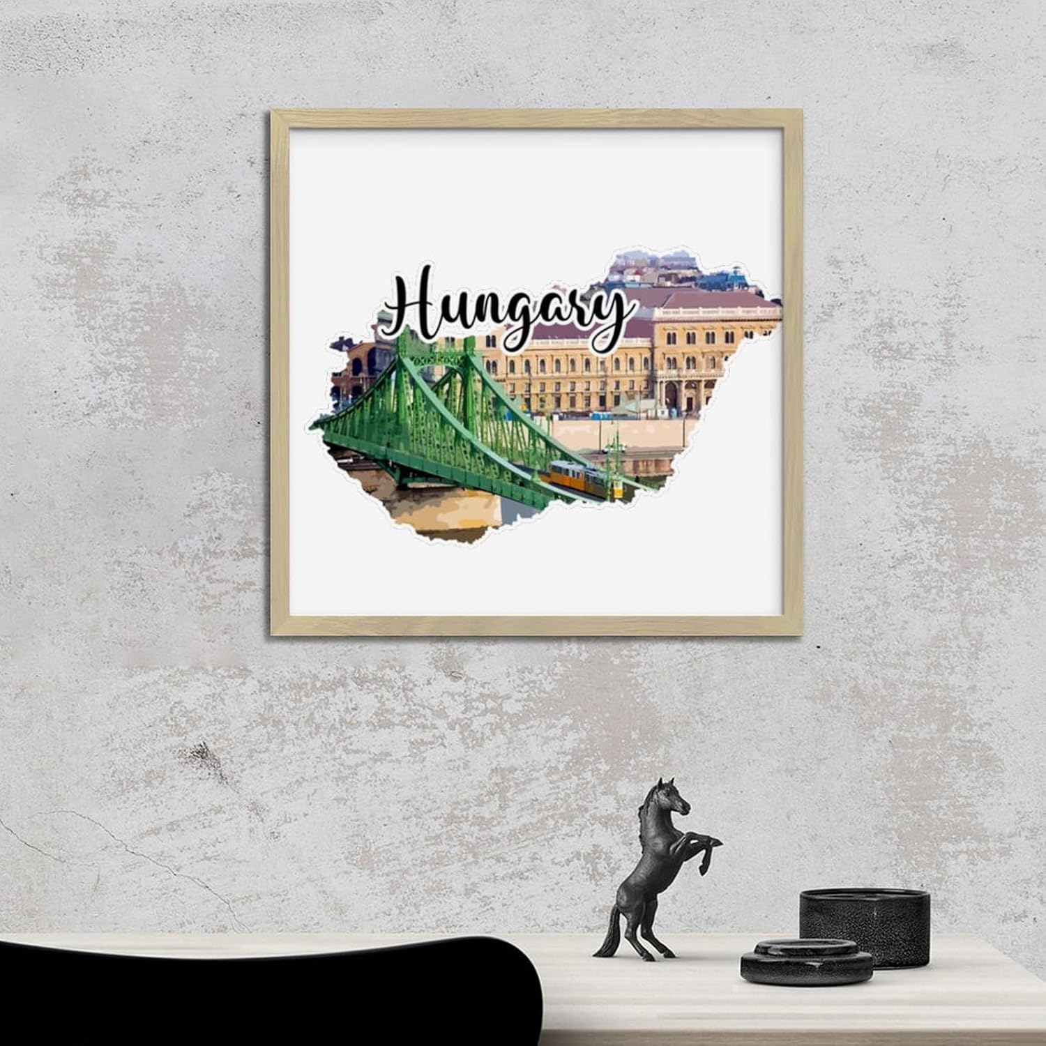 Personalized Framed Wooden Wall Art Sign 12x12in