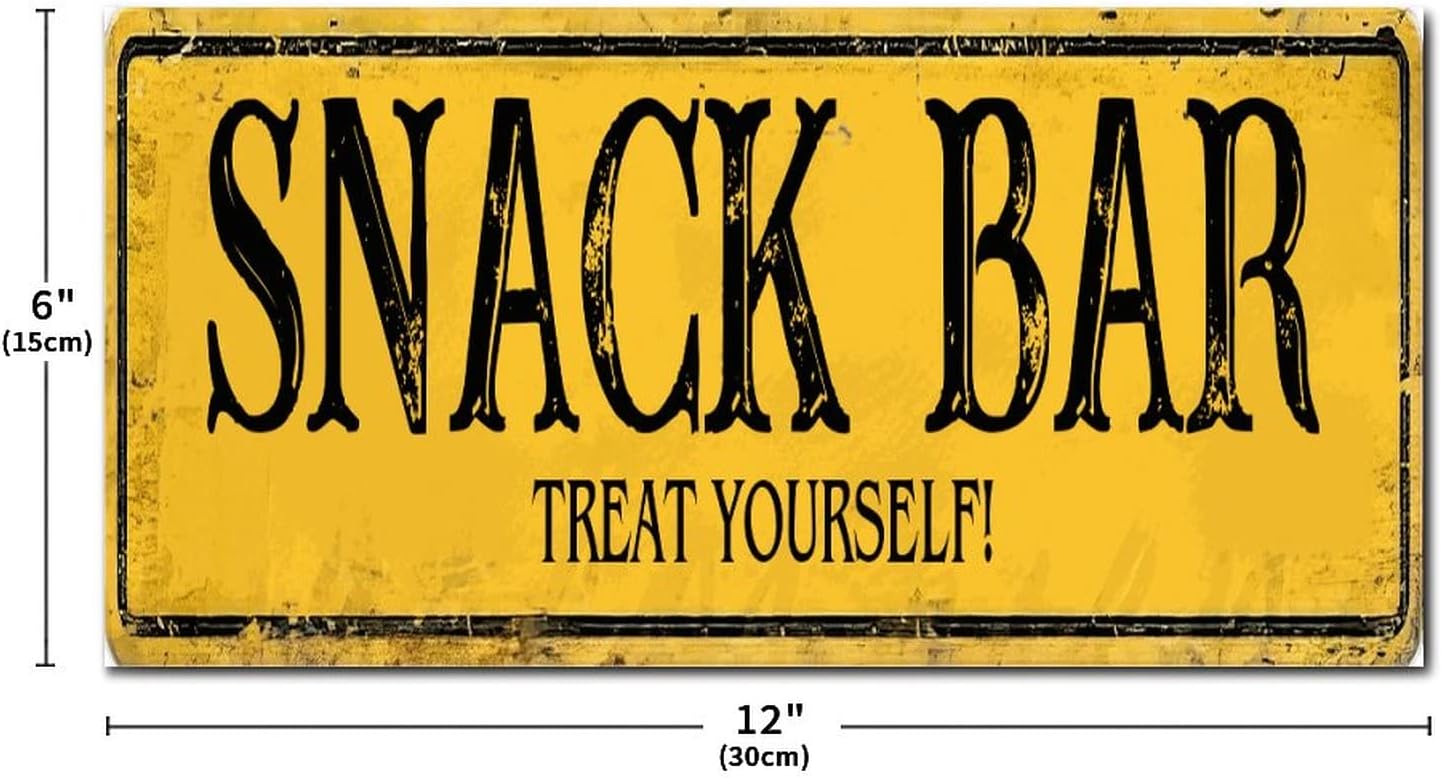 Madcolitote Retro Snack Bar Wood Wall Sign 1