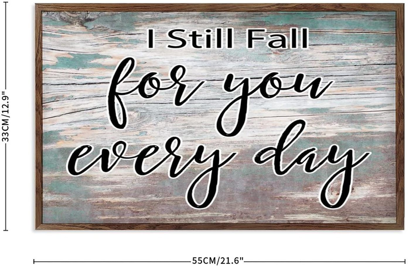 Wooden Plaque Sign Inspirational Quote Gift 13x21 Wall Decor