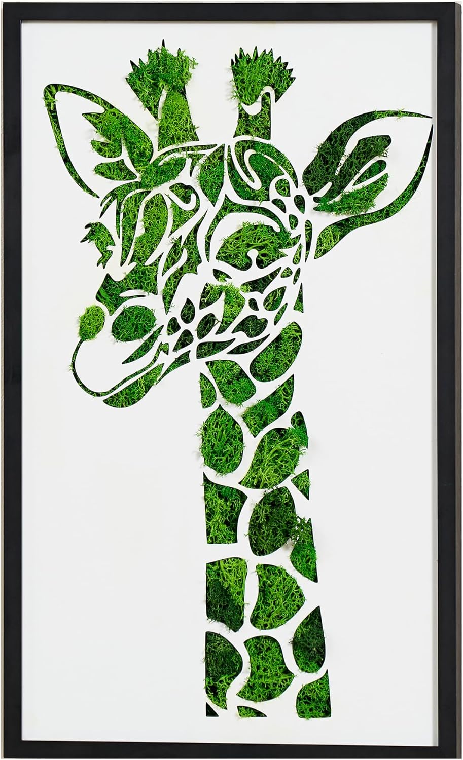 ETICIAN Metal Art Giraffe Wall Pediment Decor