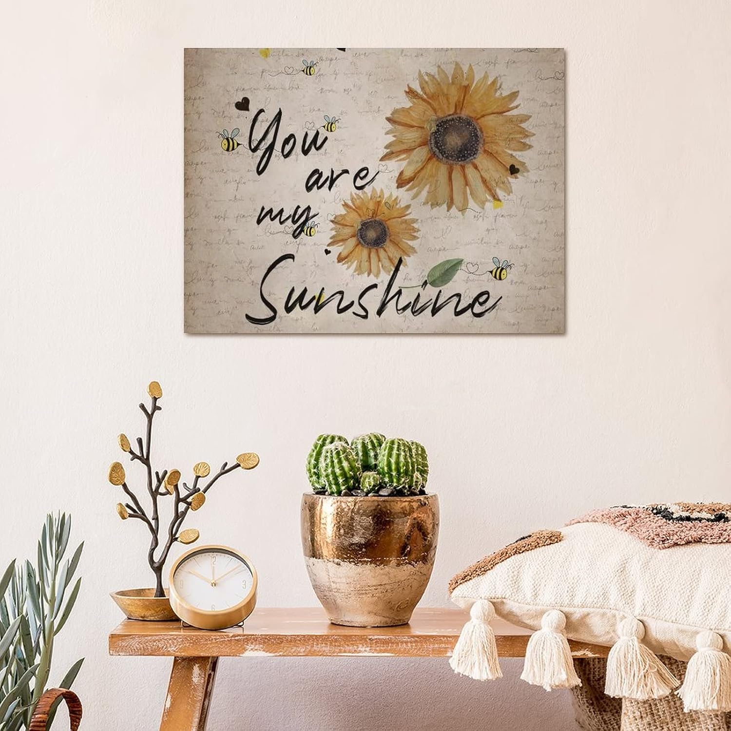 Vintage Farmhouse Wood Sign 18x24in Wall Art
