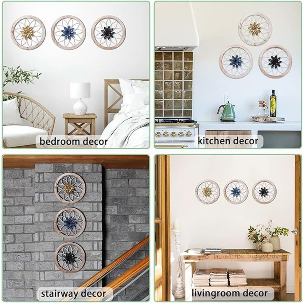 Retro Wall Sculpture Sign Green Decor